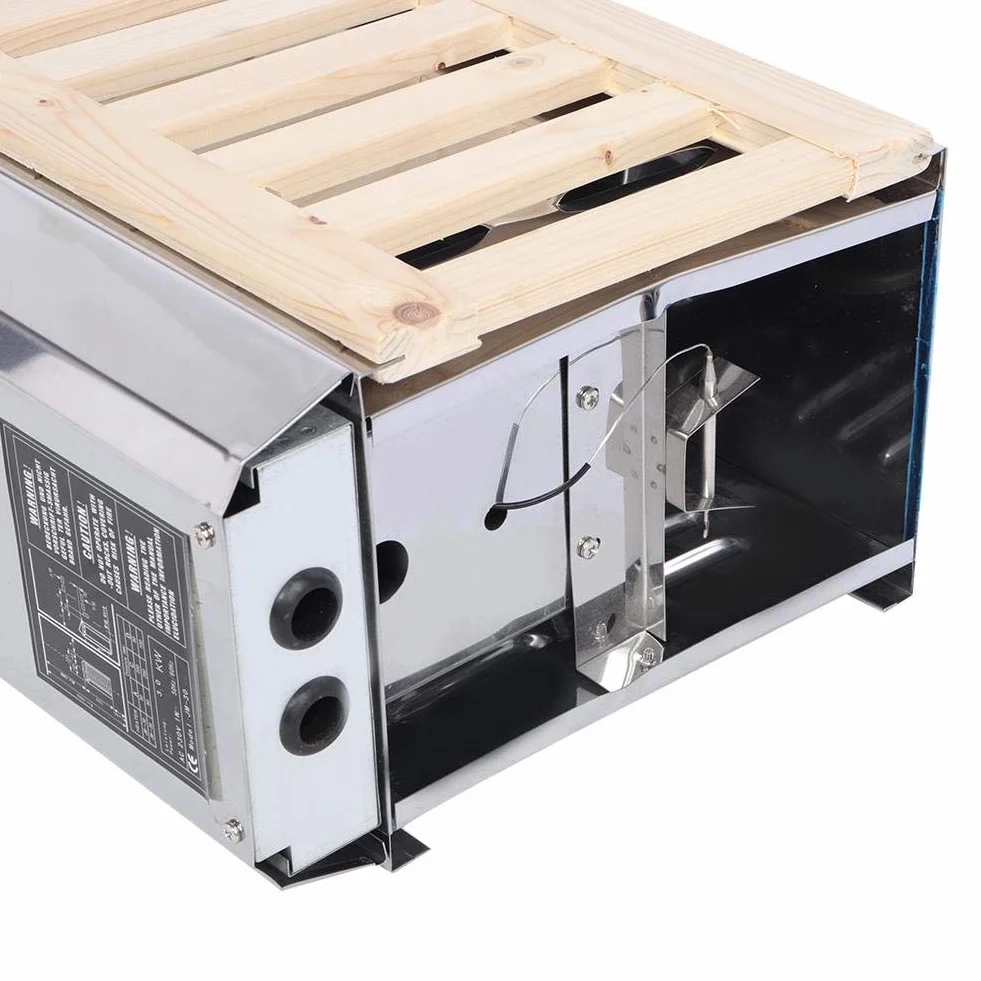 Poêle de Sauna 3KW Acier Inoxydable 220V Chauffage Interne