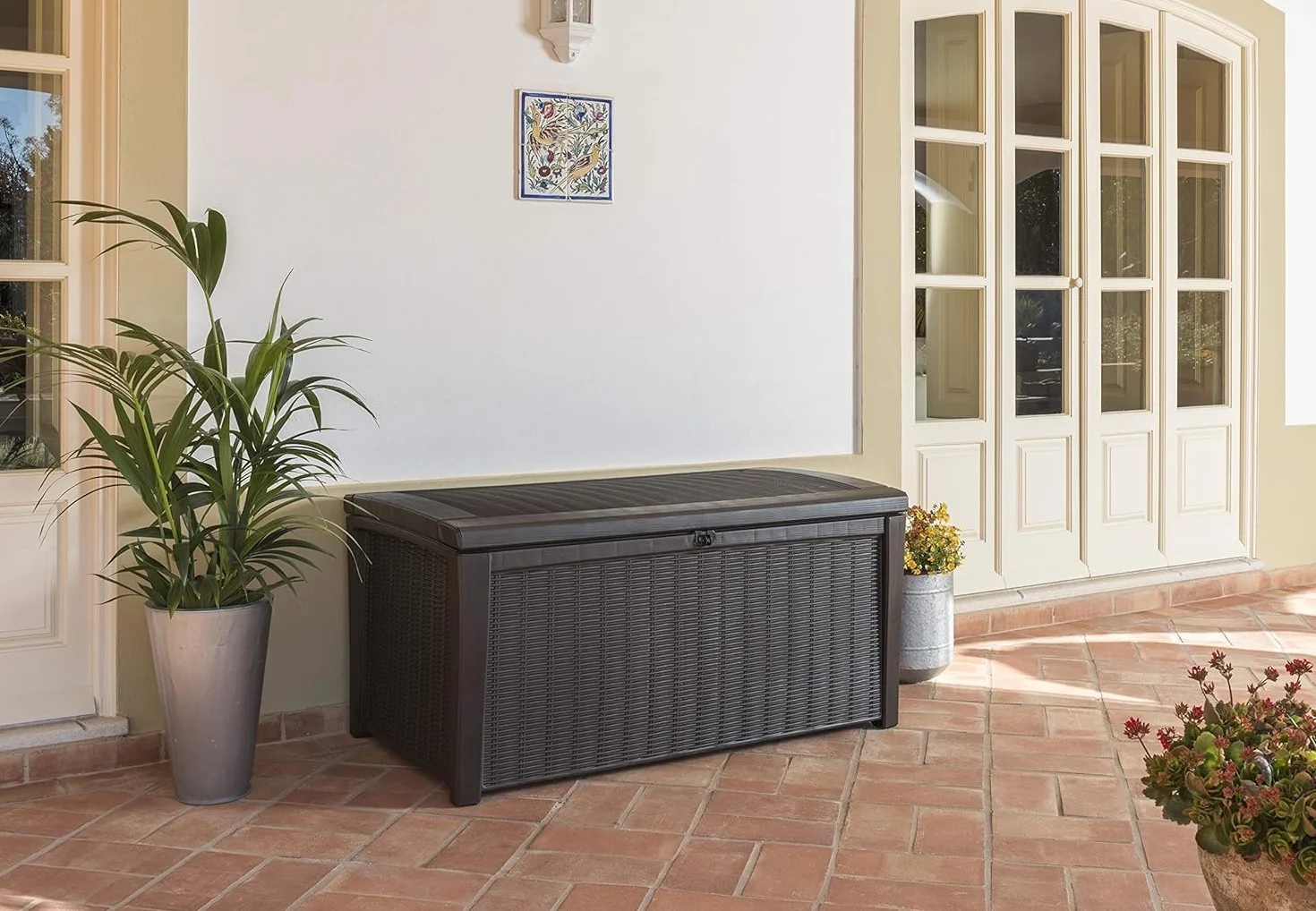 Keter BORNEO Coffre de rangement extérieur 416 litres Marron