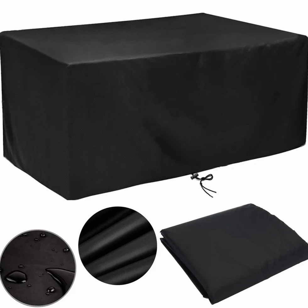 Housse Table de Jardin 225x110x75cm, Mobilier Extérieur, Protection Bache Imperméable Anti-UV Tissu Oxford