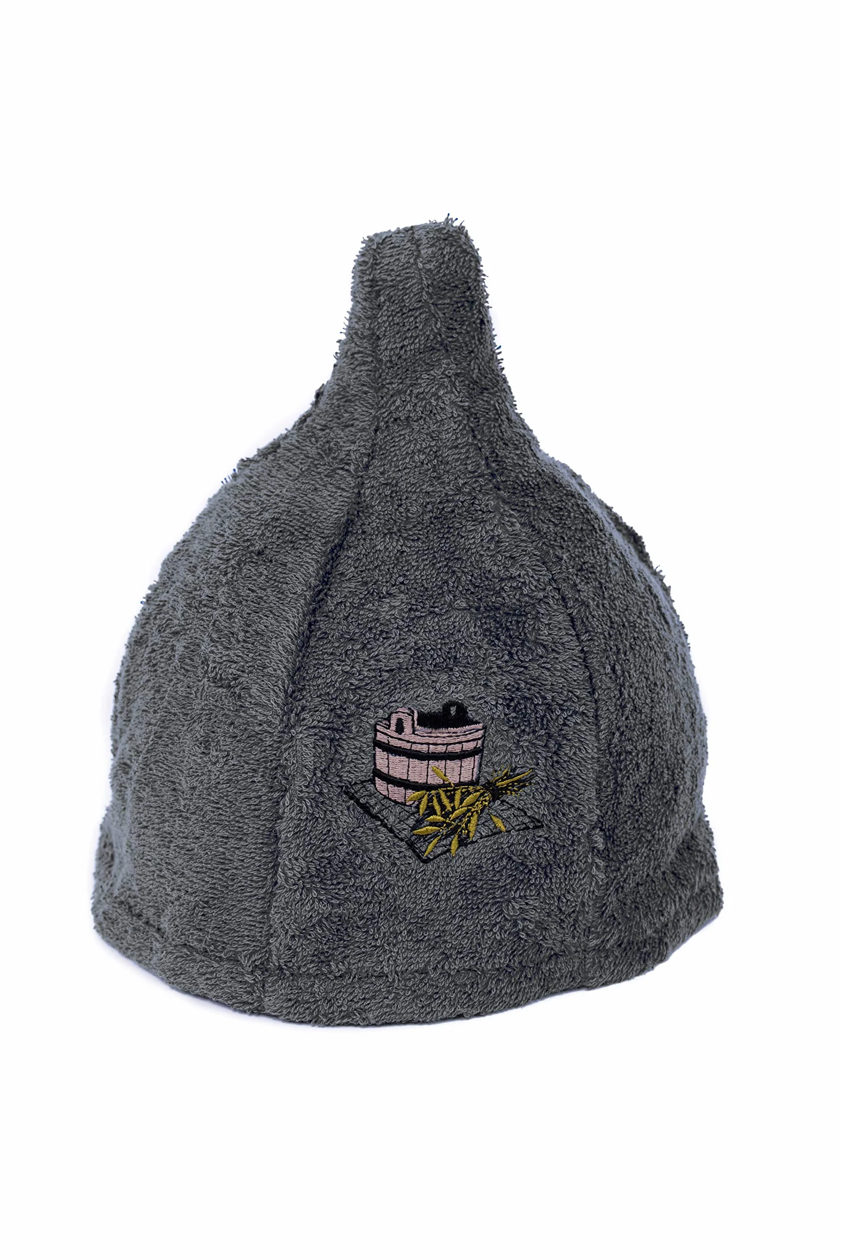 Bonnet de Sauna en Laine avec Broderie, 6 Couleurs, Casquette de Bien-être pour Homme et Femme