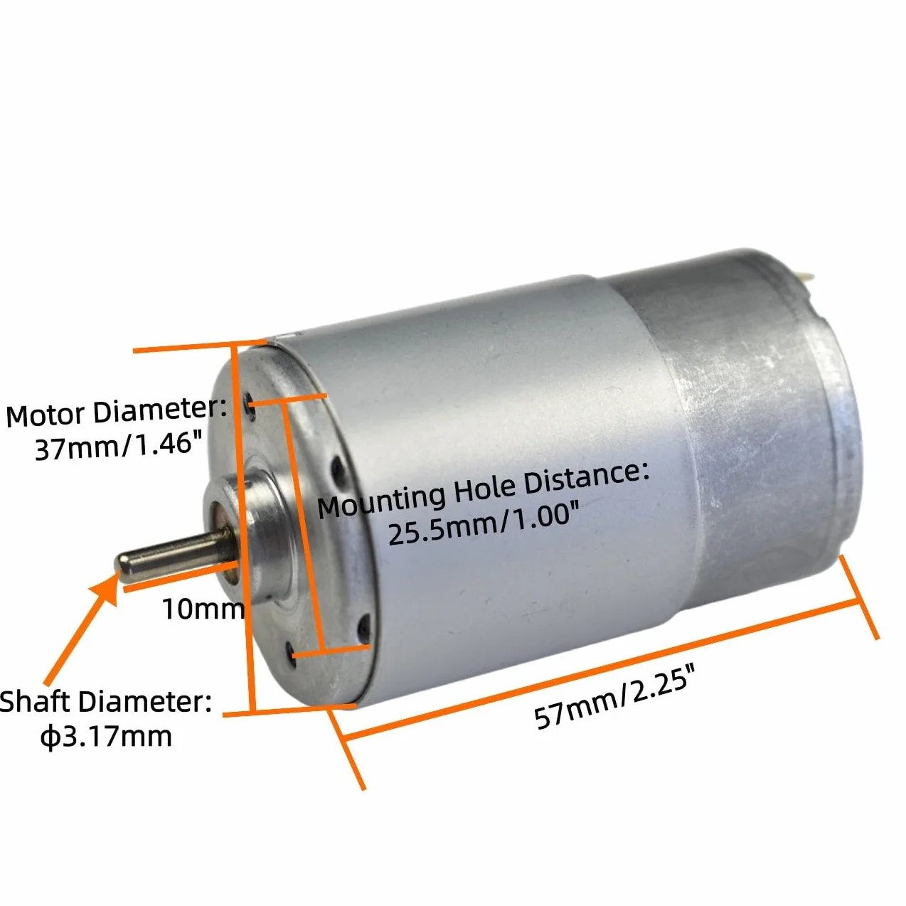 CHANCS Mini Moteur Electrique Magnétique 555 DC 12V/24V 3500RPM