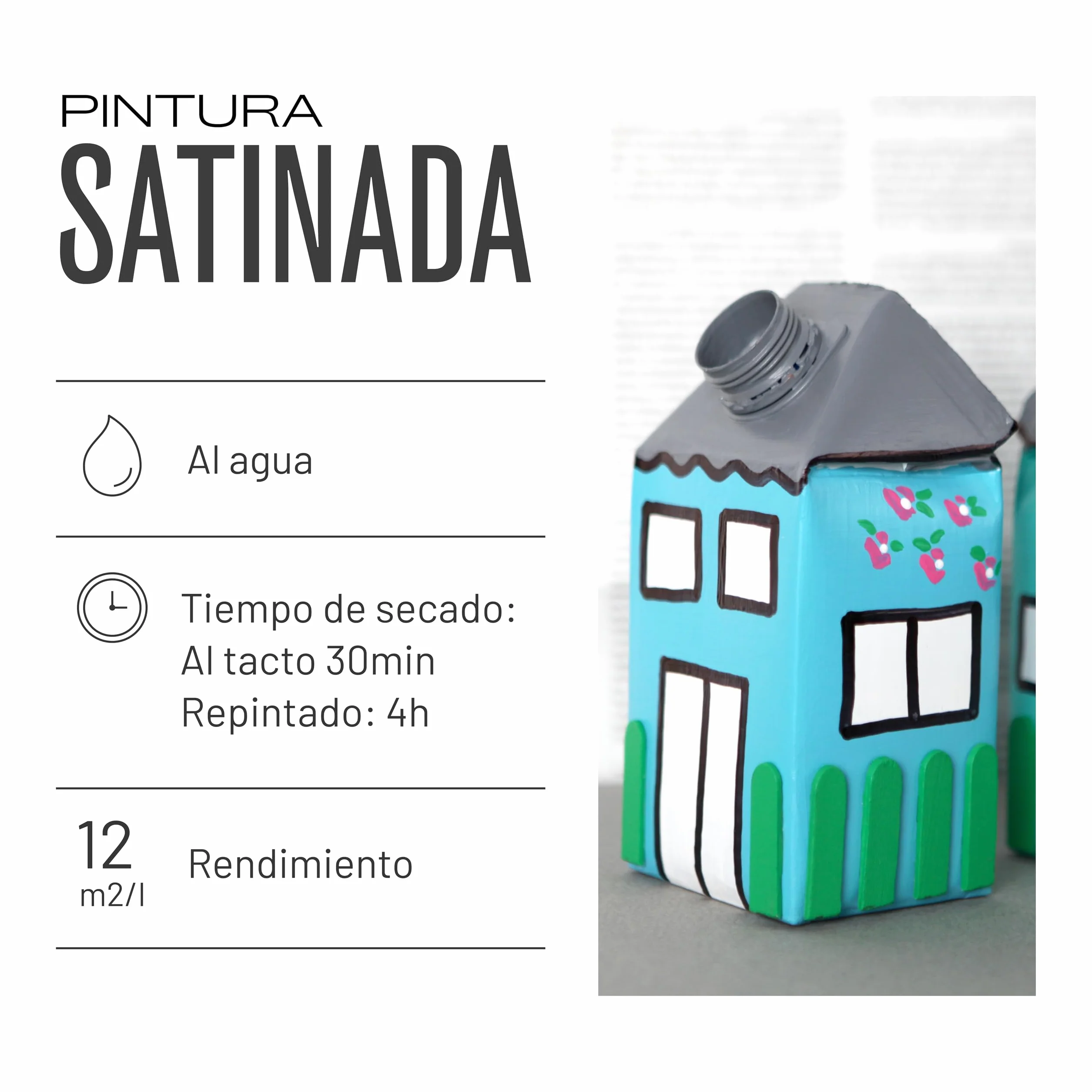 La Pajarita 110313 Peinture Satiné L-07, Bermellon, 375 ml
