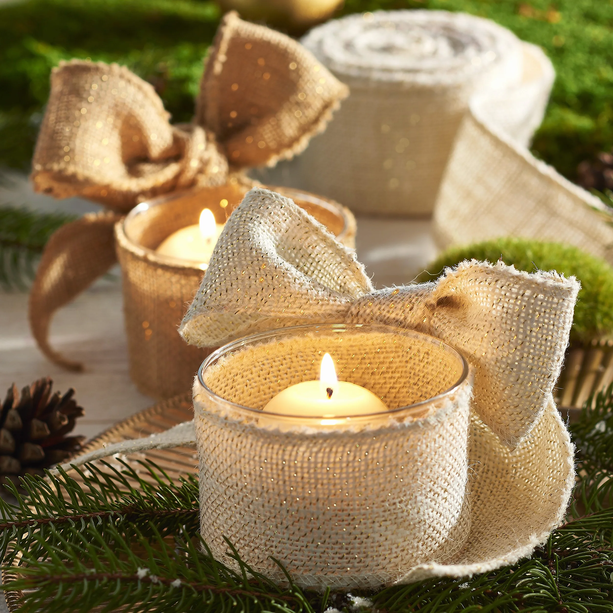 La Cordeline – Bande de Toile de Jute Naturelle 20 cm - Rouleu de 18 mètres – Épaisse 230 g/m² – Aspect Rustique – Décoration Champêtre, Mariage, Jardinage