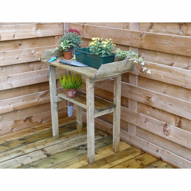 L'Héritier Du Temps Table de Rempotage Etabli de Jardin Bois Autoclave III 40x80x85cm