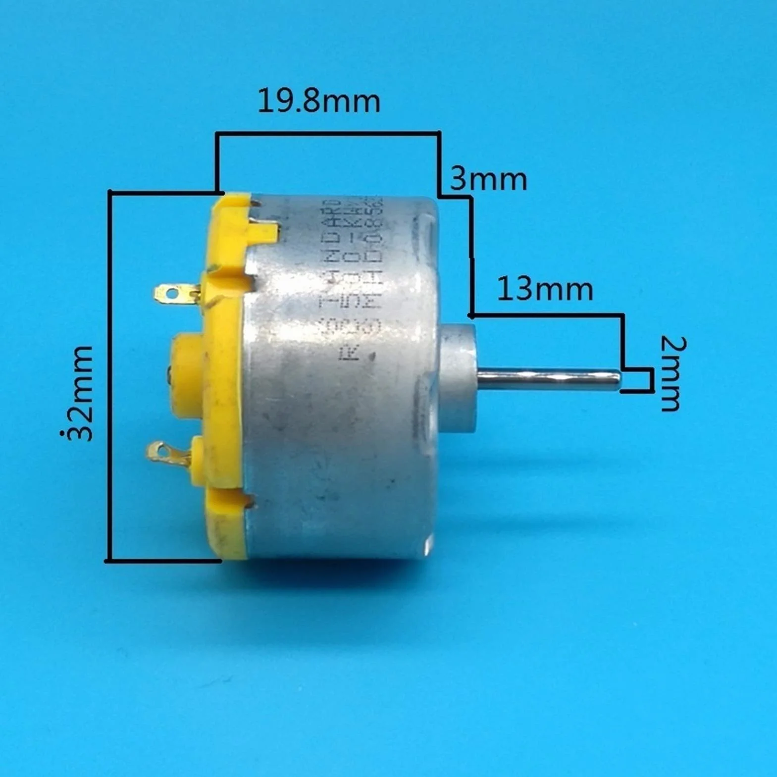 Moteur DC RC500-KW-16260 Micro DC Moteur 12VDC 11000RPM, Moteur de Brosse en métal précieux
