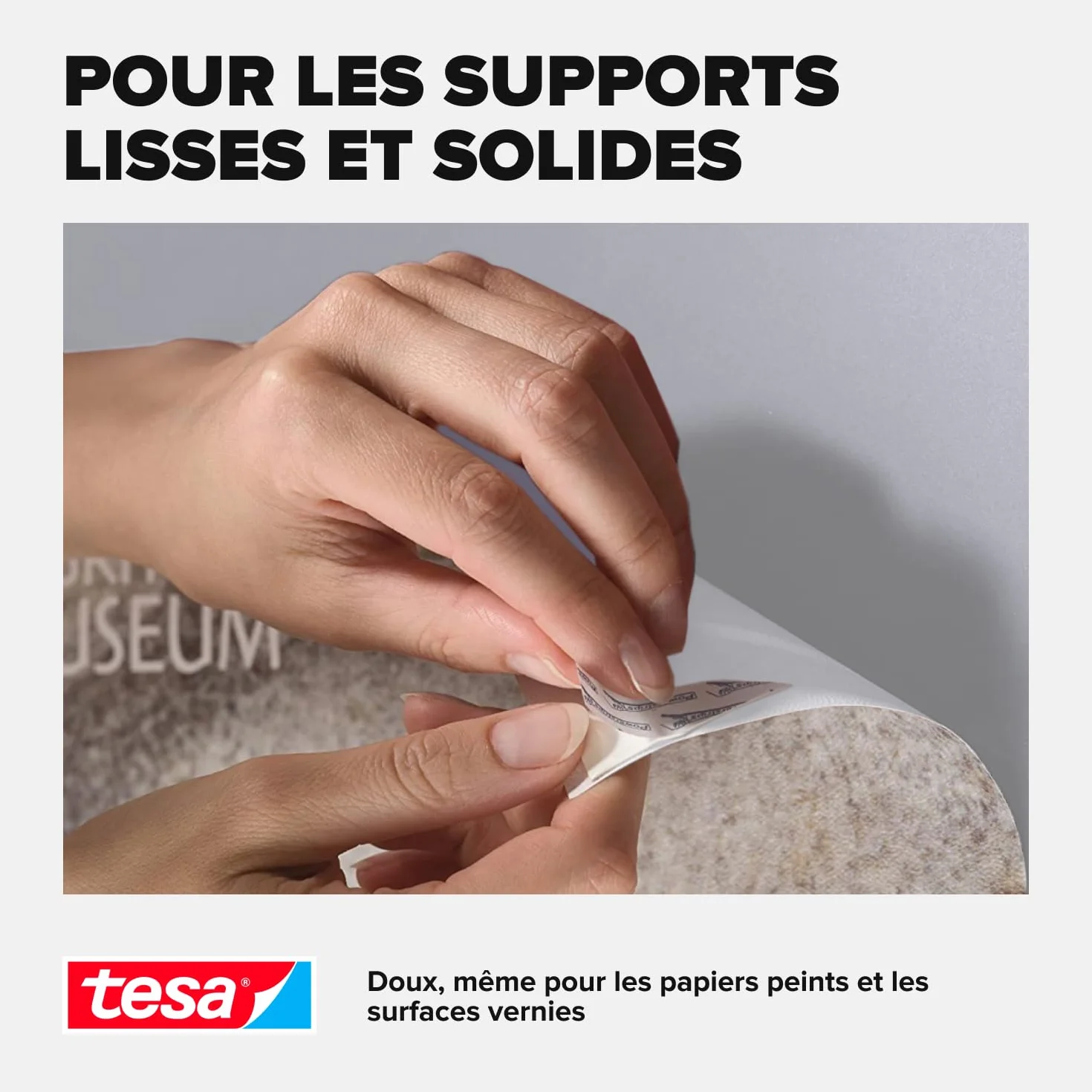 Tesa Powerstrips POSTER Bandes adhésives Double-Face Auto-adhésif Réutilisable 200 g 20 Pièces