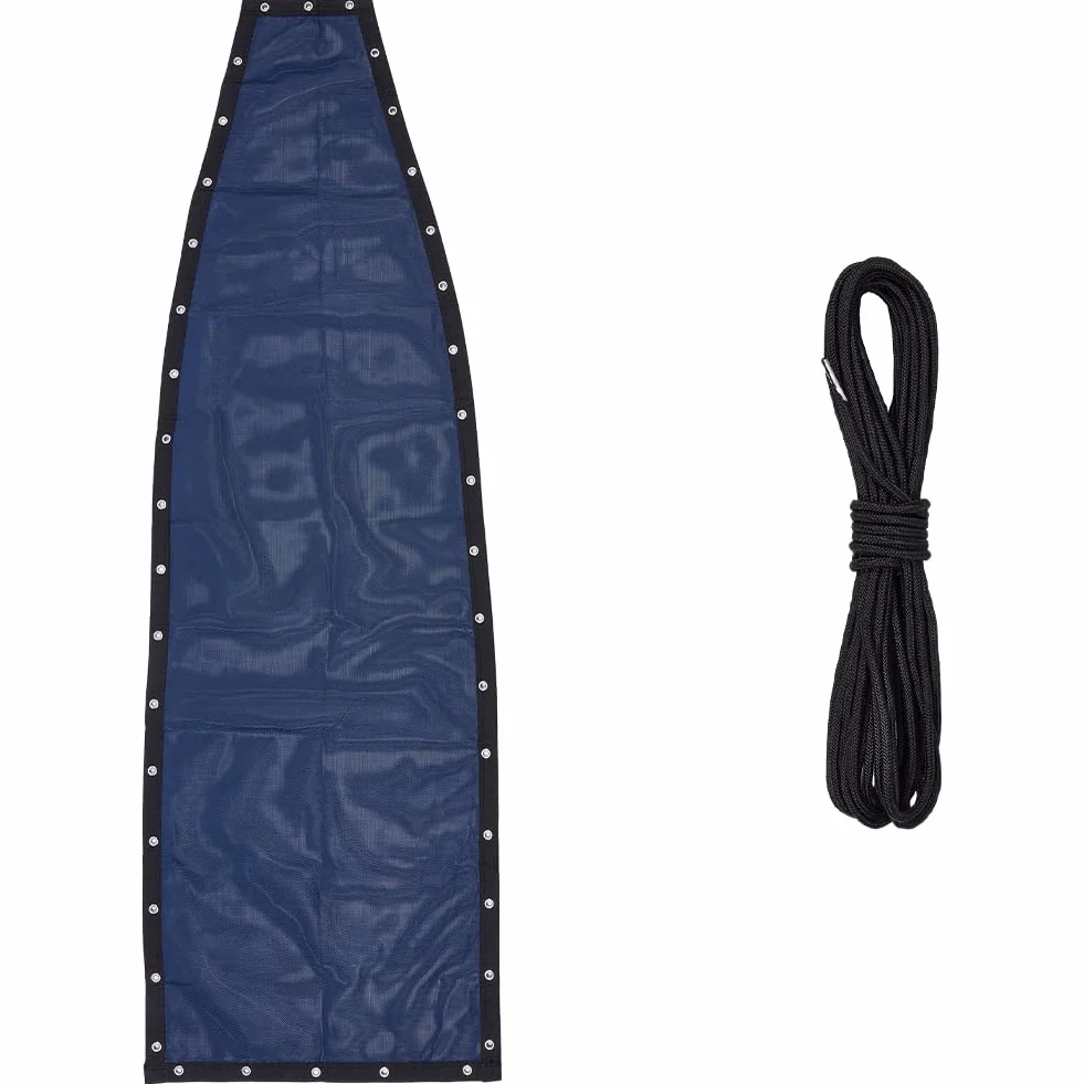 GORGECRAFT 197x64cm Tissu de Rechange pour Balancelle Suspendue, Maille Renforcée et Corde pour Hamac de Jardin
