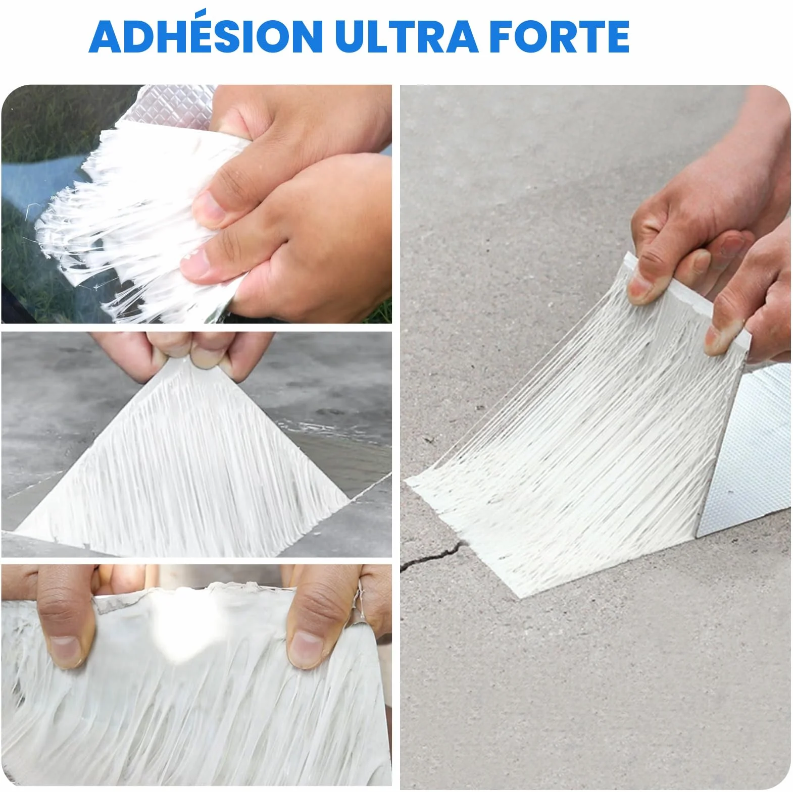 Ruban Butyle ADHES Haute Température 50mm x 5m Étanchéité Toiture Façade