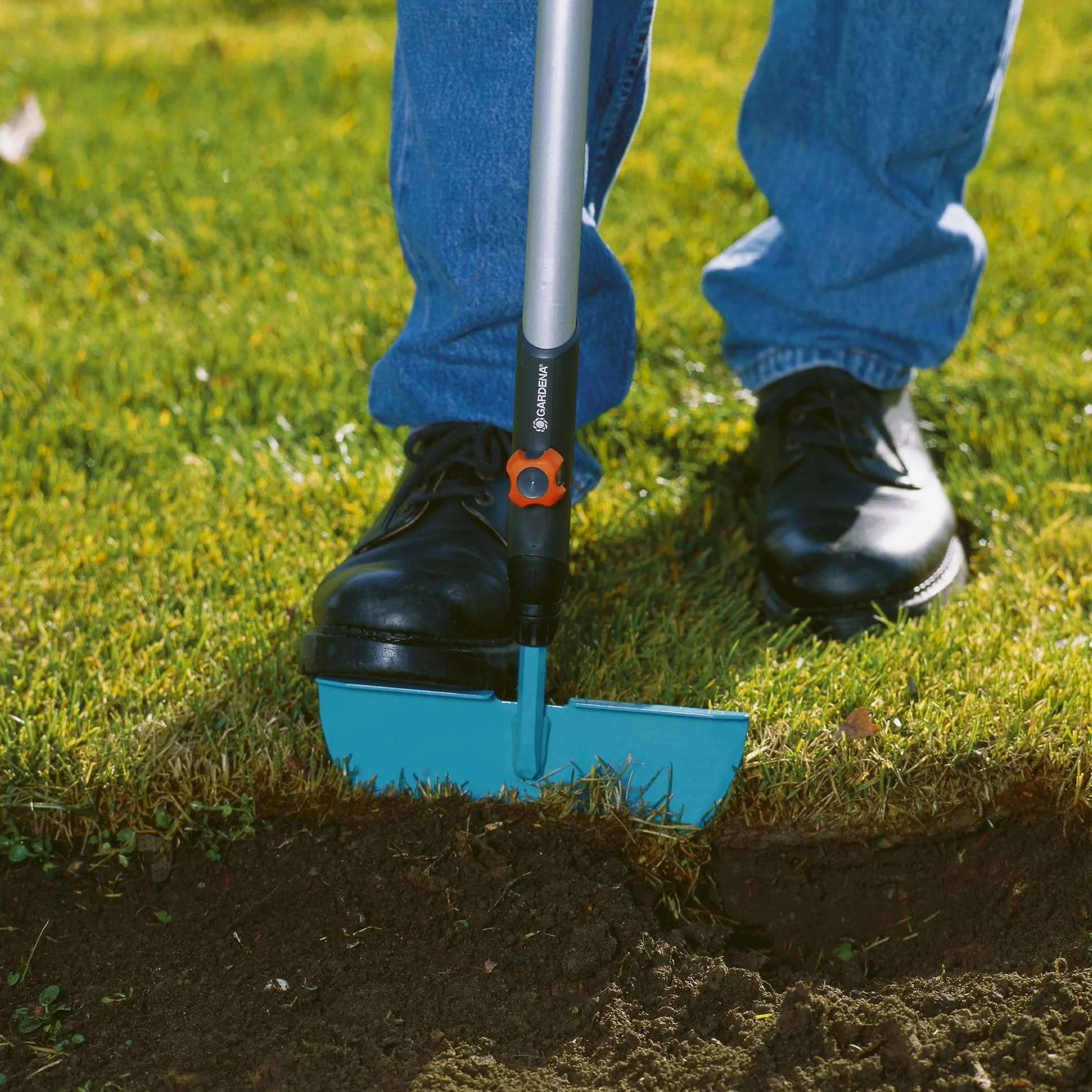 Gardena Dresse-Bordures Combisystem de Taille-Bordures de pelouse Pratique avec Lame en Acier résistant à la Corrosion, pour Tous Les Manches CS (3149-20)