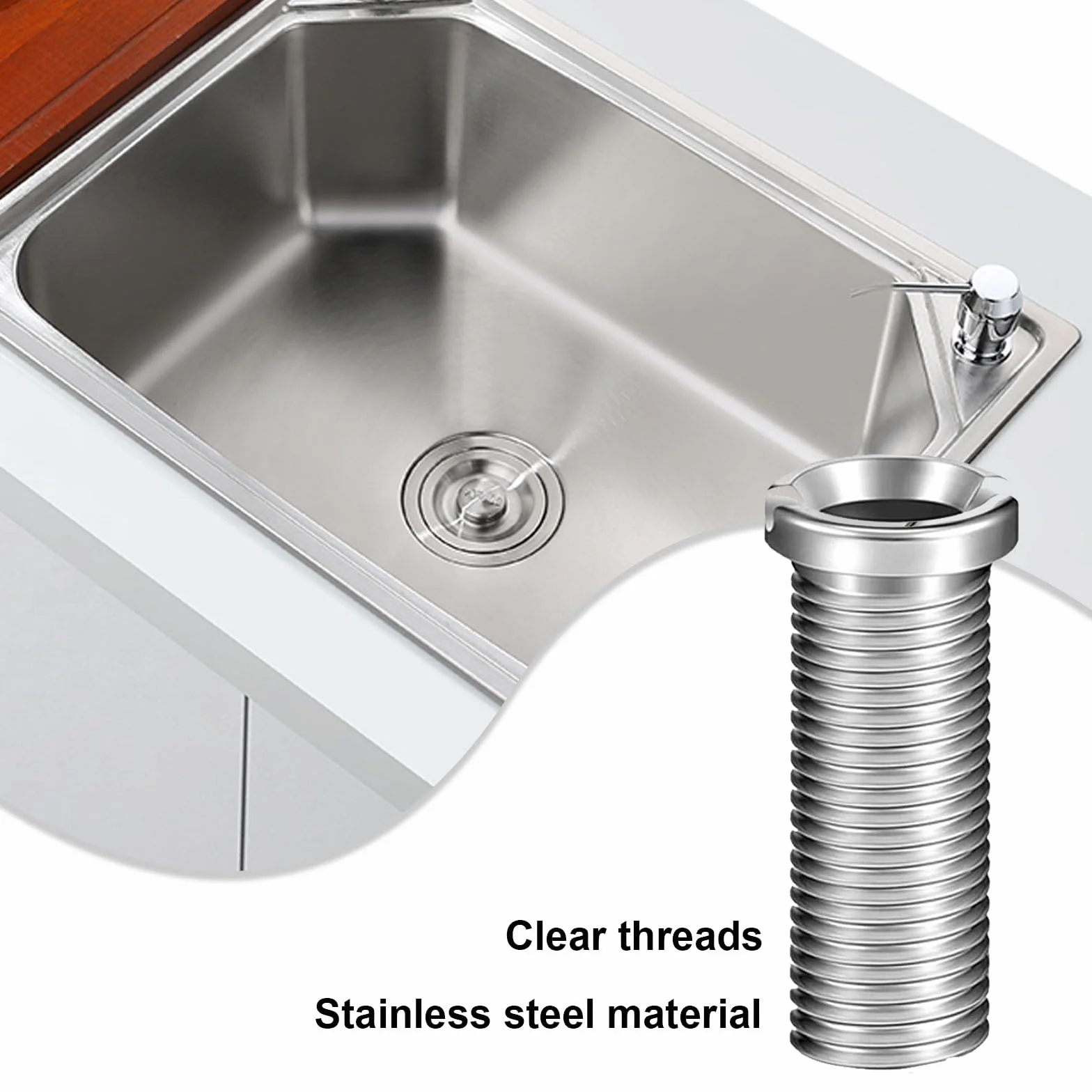 Lot de 4 vis creuses M12 35 mm pour tamis d'évier de cuisine