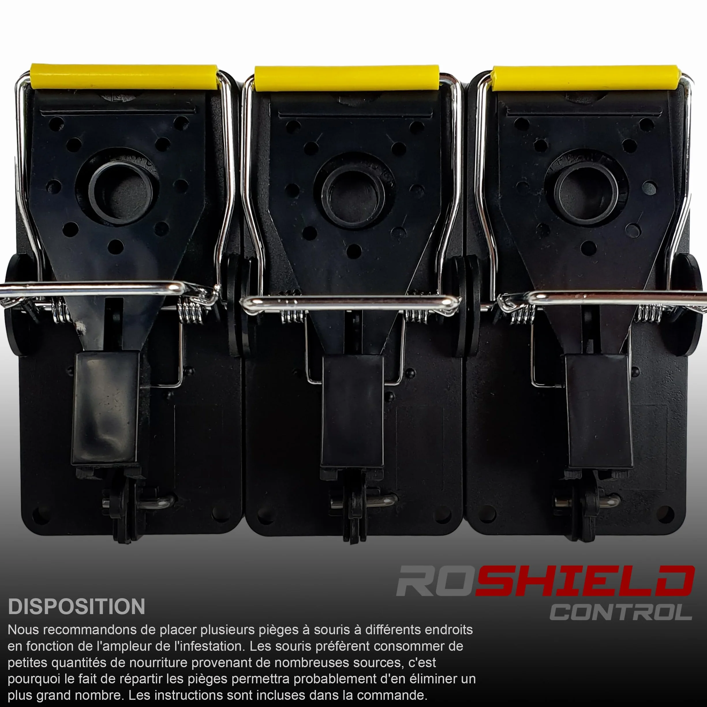 6 pièges à Souris Roshield, 6 Paquets de pièges réutilisables et résistants Qui tuent instantanément, Attrape-Souris très Sensible UK, piège à rongeurs sûr et Efficace pour l'intérieur et l'extérieur