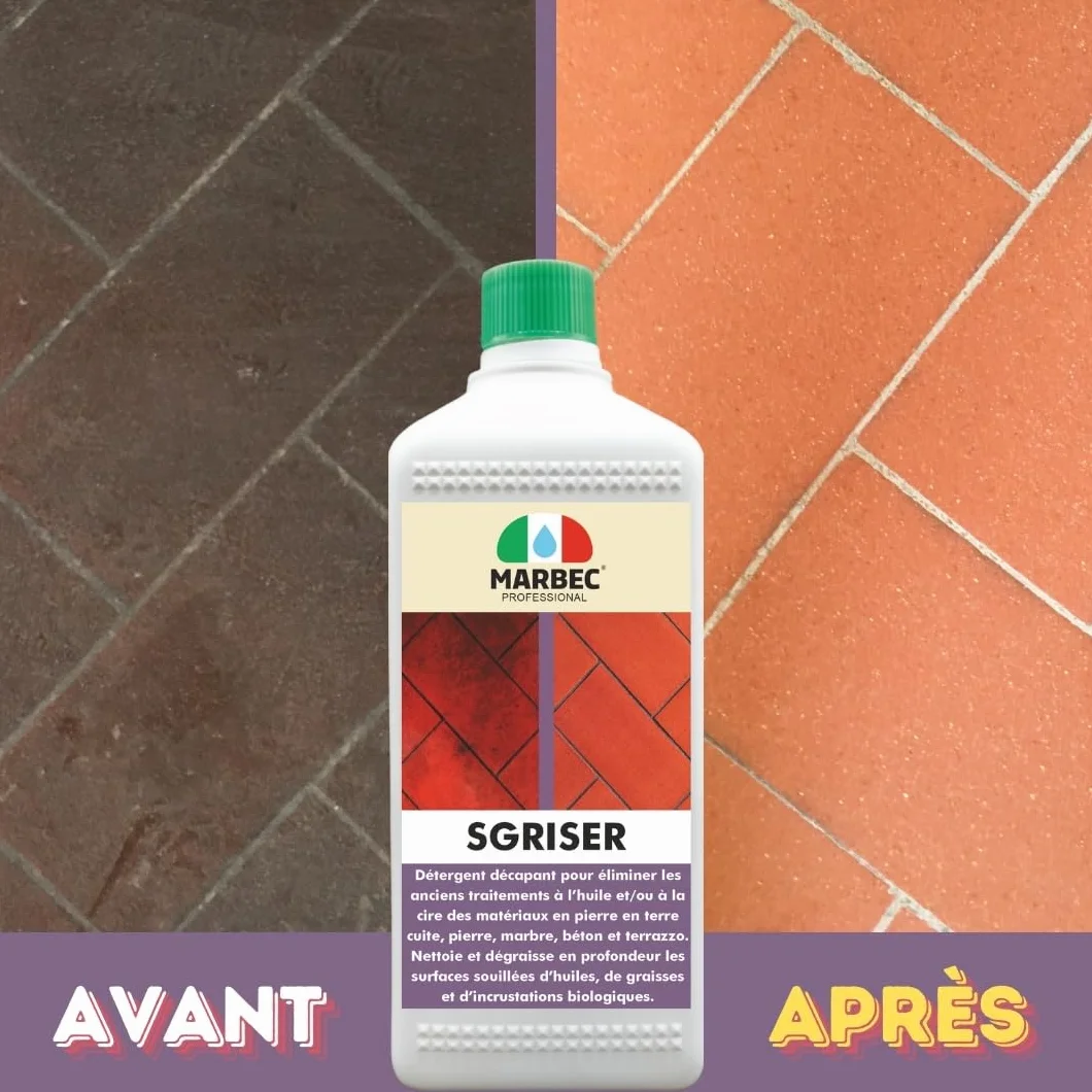 MARBEC SGRISER 5LT Détergent décapant fort pour pierre