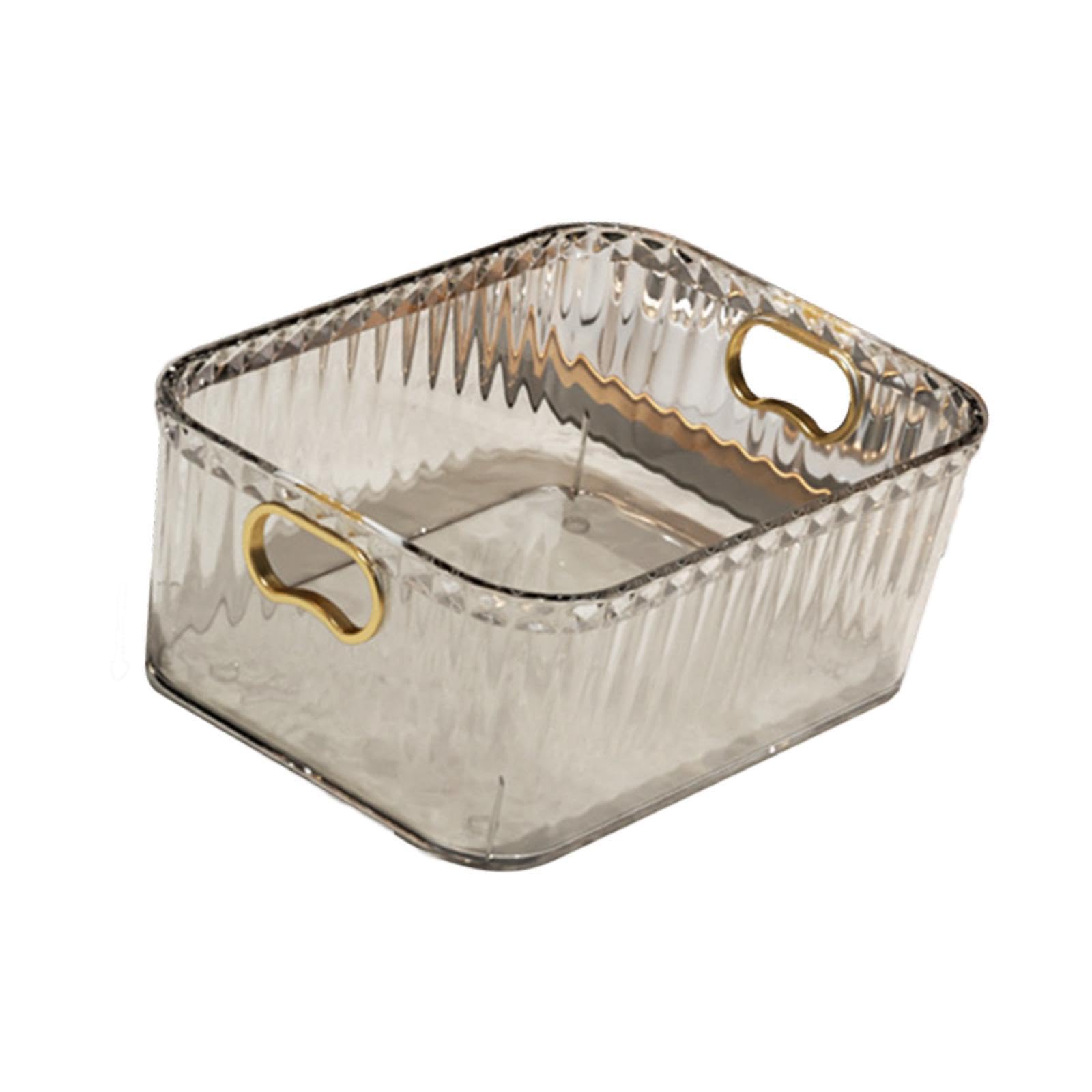 Clear Acrylic Organizer Bin with Built-in Handles