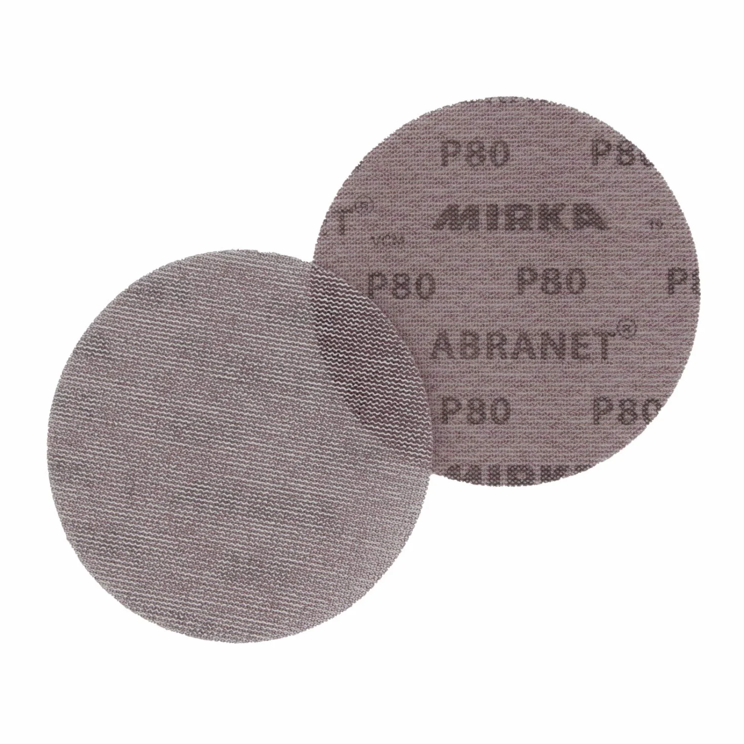 Mirka Abranet Disques abrasifs en filet Ø 150mm autoagrippant P80 10 pcs