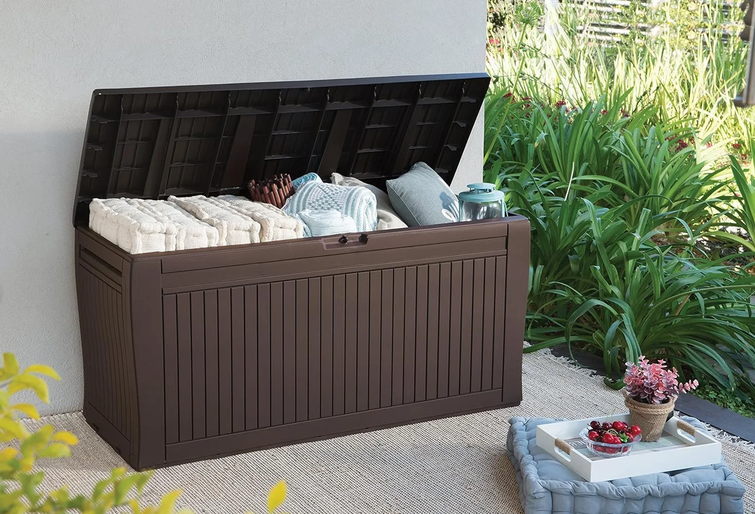 Keter Coffre Comfy Marron 116,7 x 44,7 x 57 cm