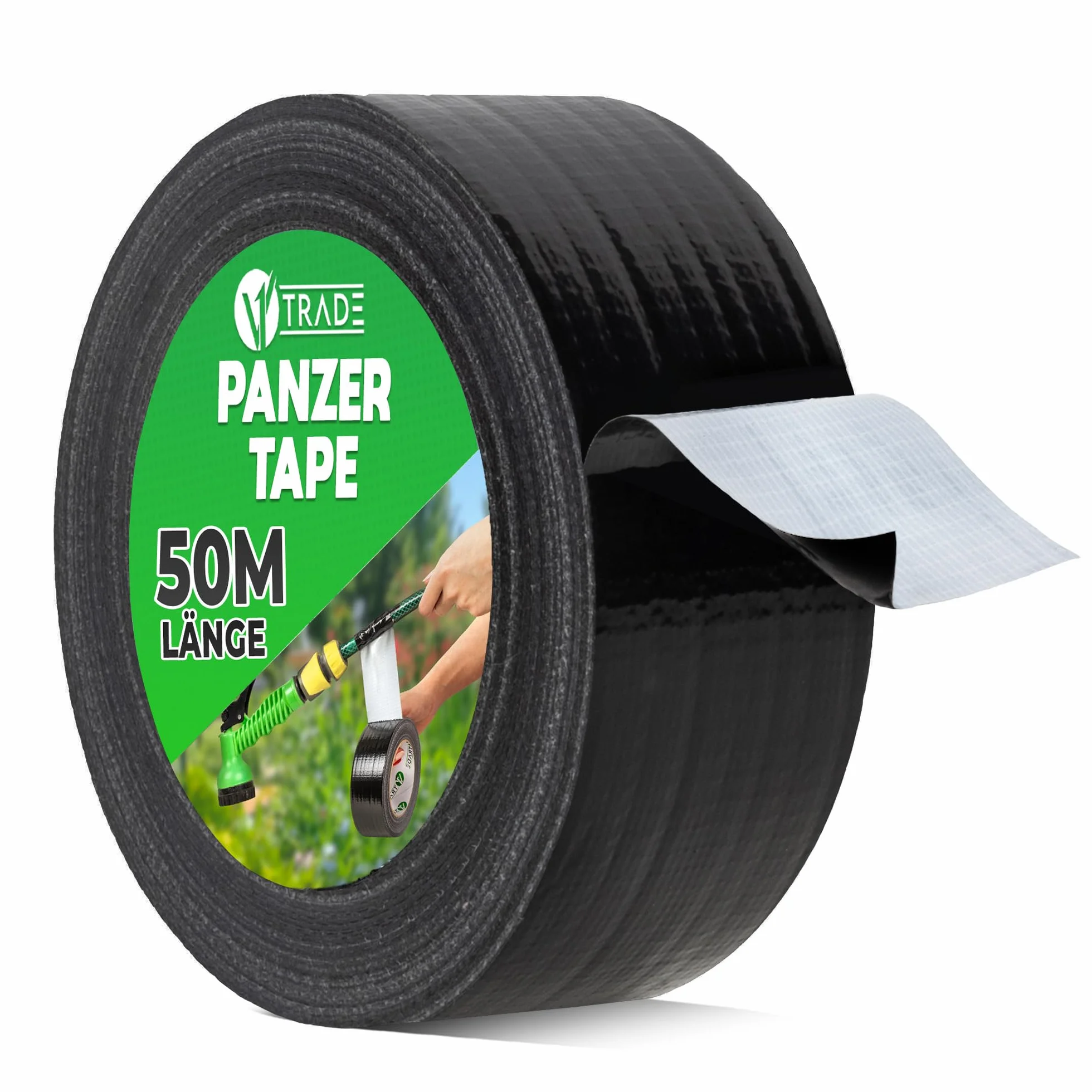 Ruban adhésif blindé noir 48 mm x 50 m imperméable extra fort
