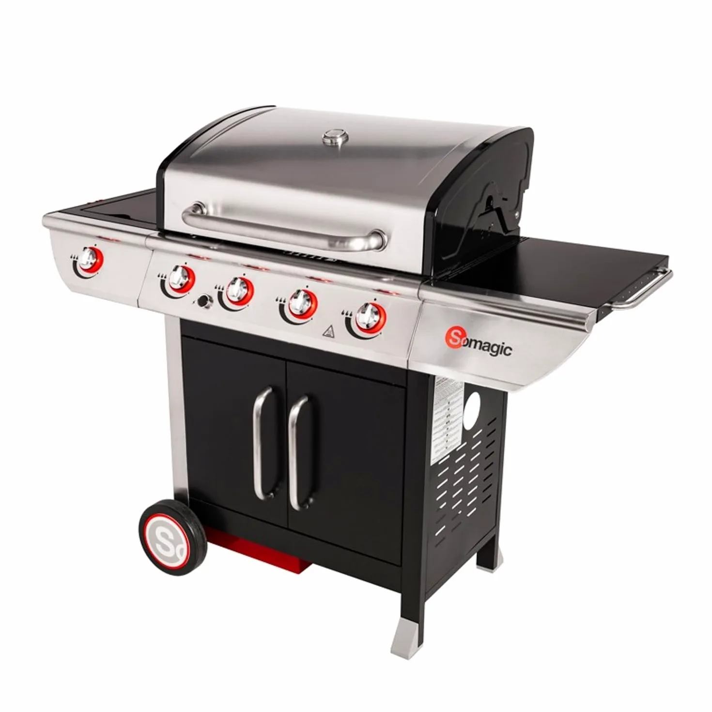 Happy Garden SOMAGIC - Barbecue au gaz Manhattan 450GPI - 4 brûleurs + réchaud 14kW