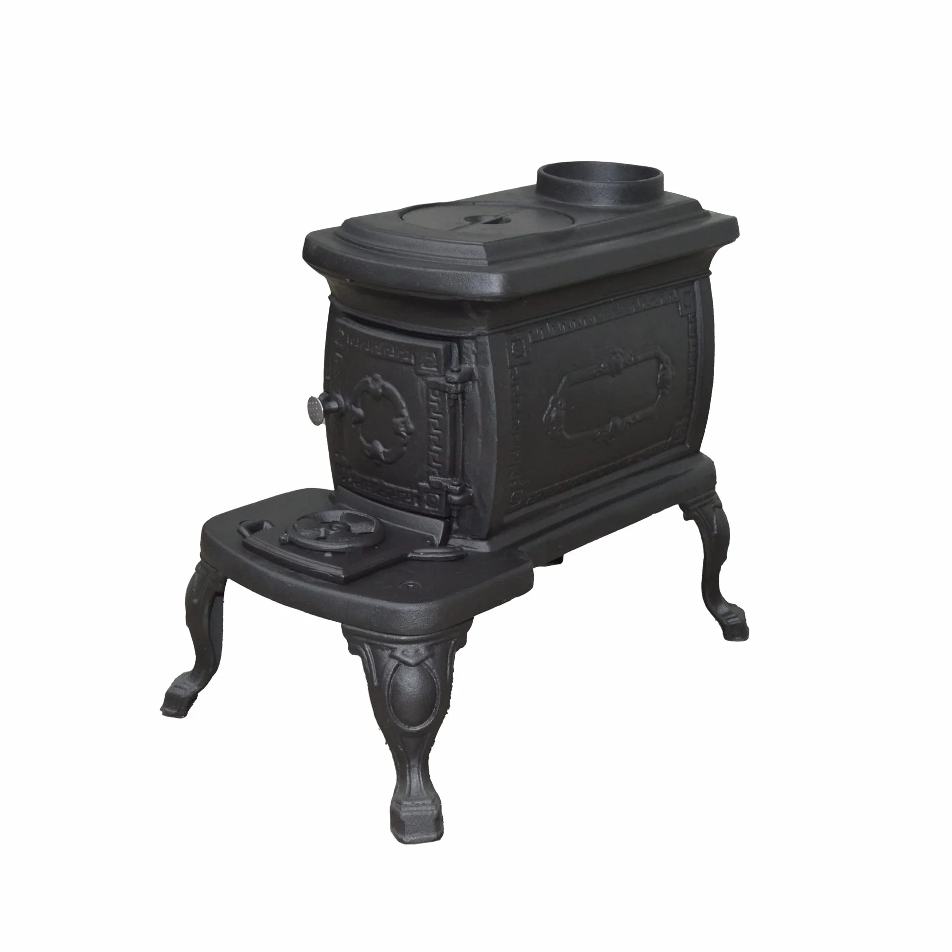 FLAME STOVES NOSTALGIA Poêle à bois et à charbon compact en fonte 25 m² Certifié ISO CE TSE