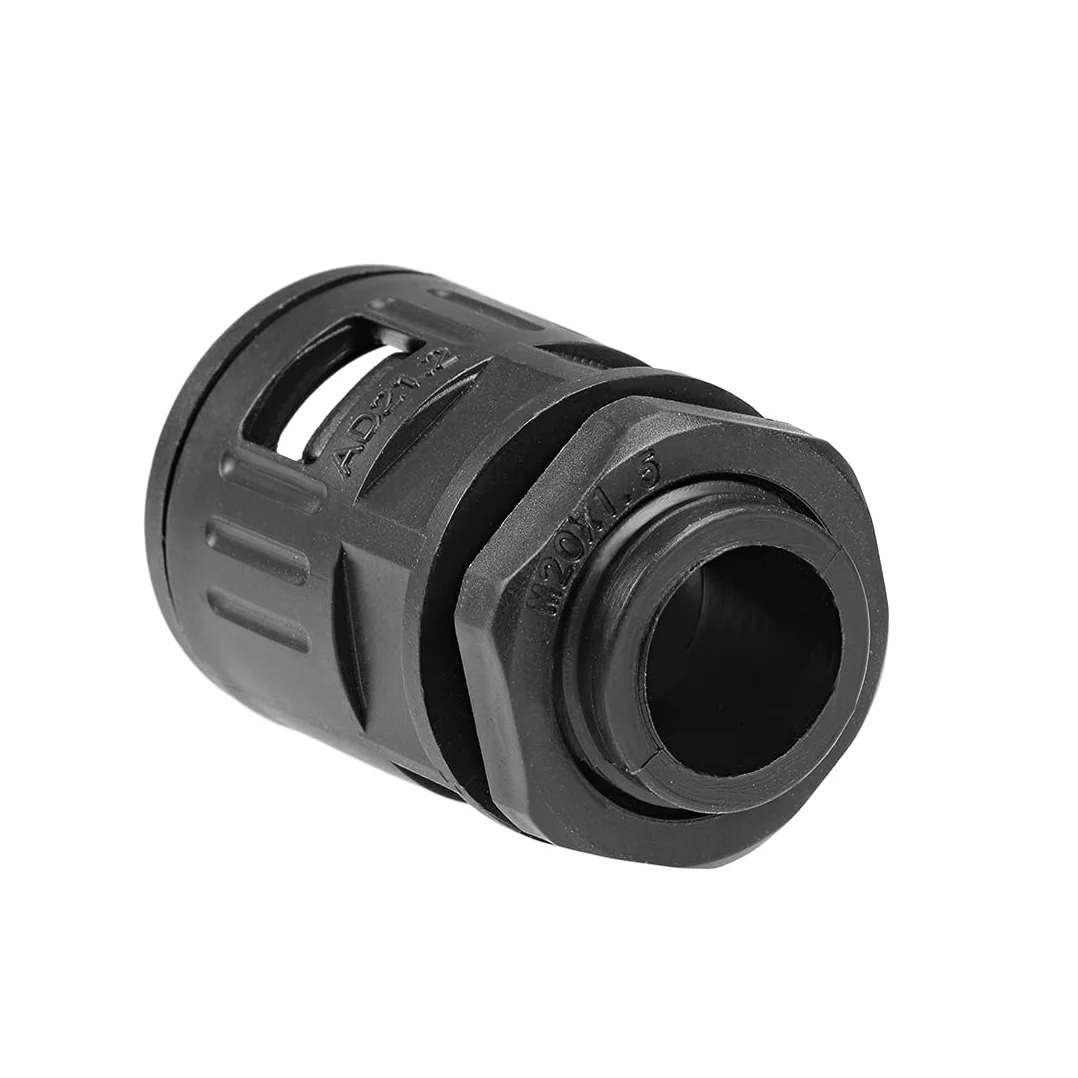 sourcing map Presse-étoupe câble Connecteur tube ondulé AD21.2 M20 5Pcs