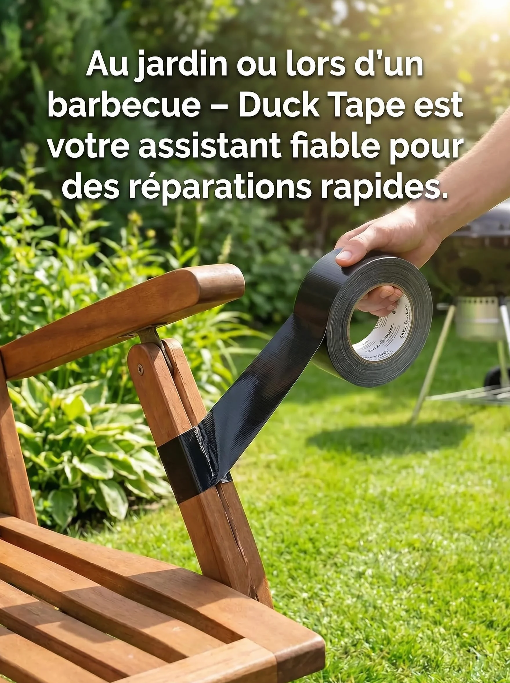 Ducktape 106-09 Bande de tissu 50 mm x 5 m Noir