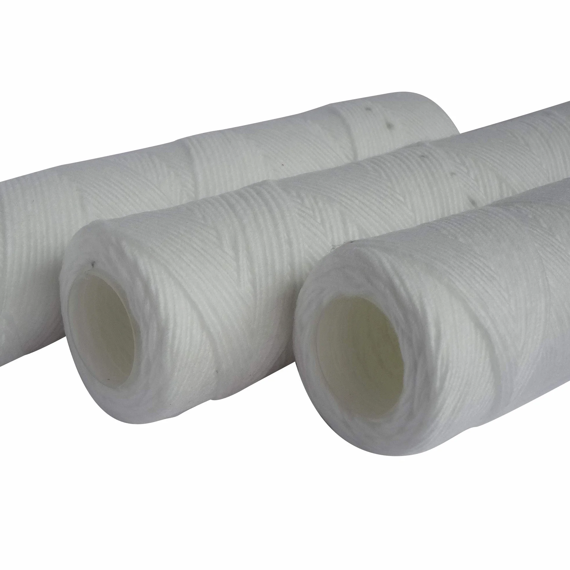 AQUAWATER Lot de 3 cartouches filtrante anti-sédiments bobinée 20 microns 10 pouces pour eau réfrigirateur Fabriqué en France