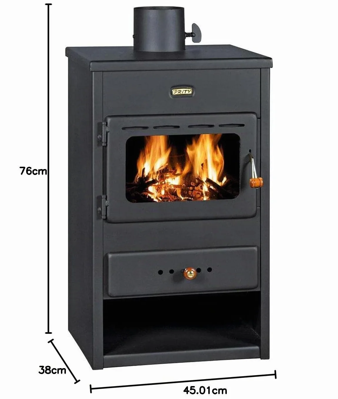 Poêle à bois 9 kW EEK A Prity K1