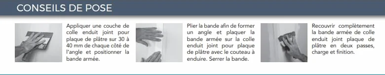 BIGMAT Bande armée 30 ML Blanc Renfort Angles Plaques de Plâtre