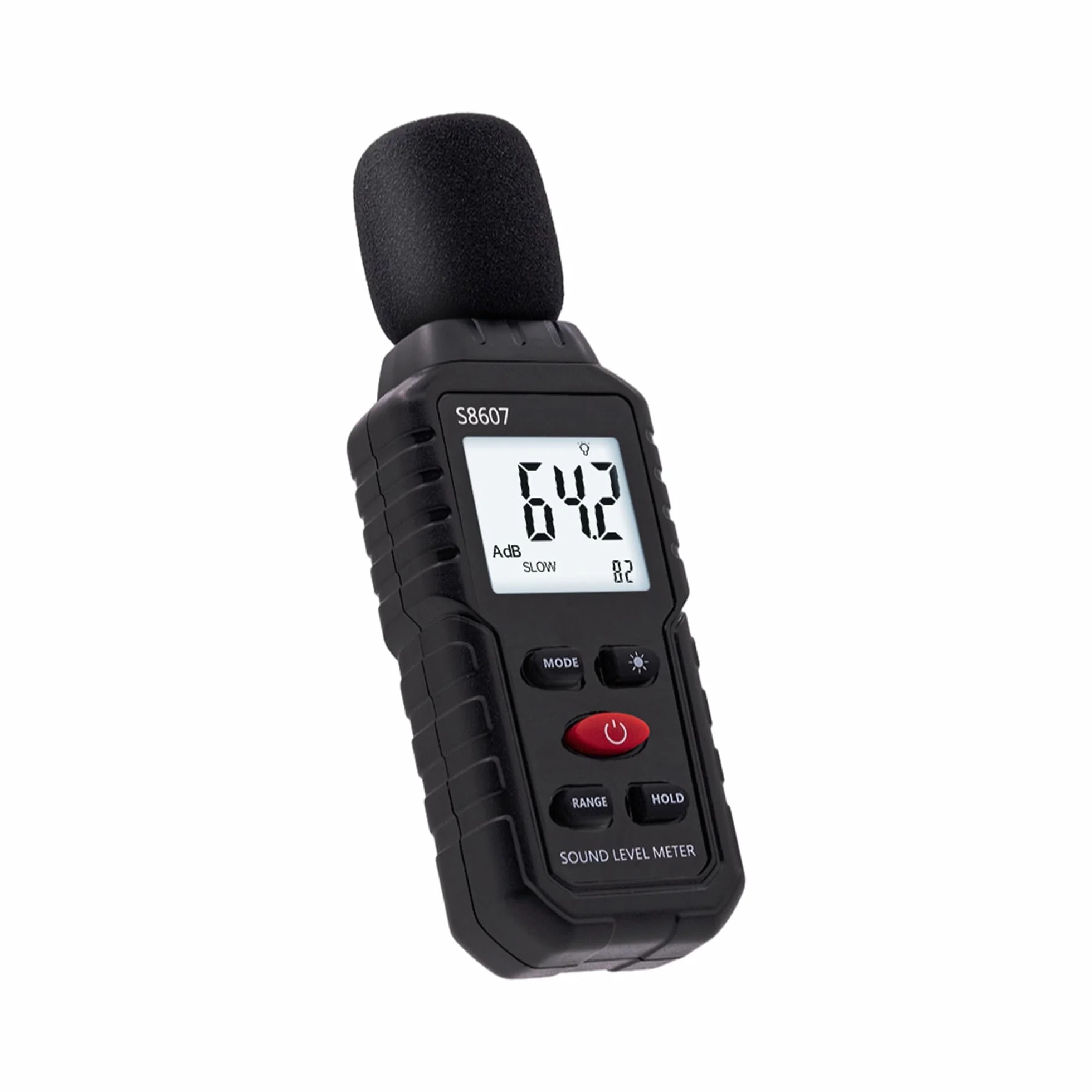 Sonomètre Numérique 30-130 dB avec Écran LCD pour Bureau, Chantier