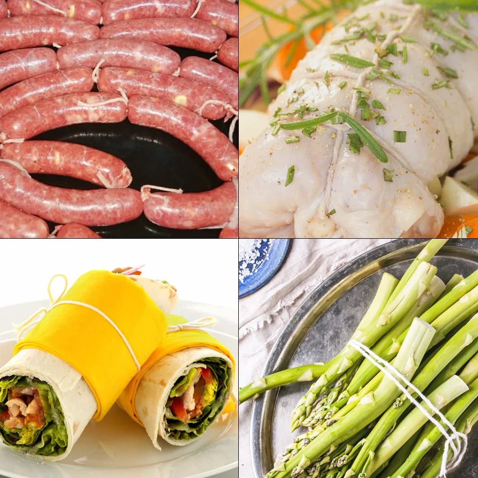 Vivifying Ficelle de Boucher 200 m, Fil de Coton 3 Plis de Qualité Alimentaire pour la Cuisine, Idéale pour Ficeler la Volaille, Les Saucisses, Les Travaux Domestiques, Le Bricolage et la Décoration