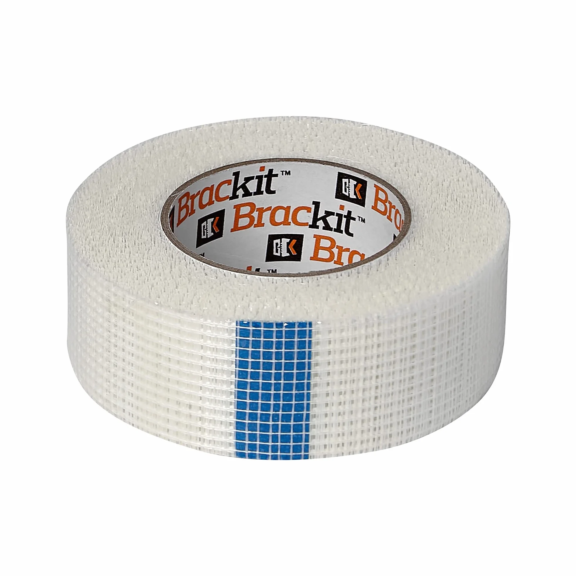 Brackit Ruban adhésif en fibre de verre 48 mm x 50 m Lot de 3 rouleaux blanc pour plaques de plâtre