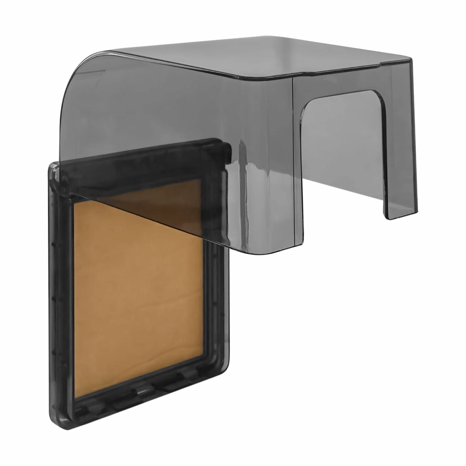 Cache Prise Etanche Electrique Murale Type 86 Plastique Autocollant Noir Transparent 12,2 x 10,8 x 7,3cm