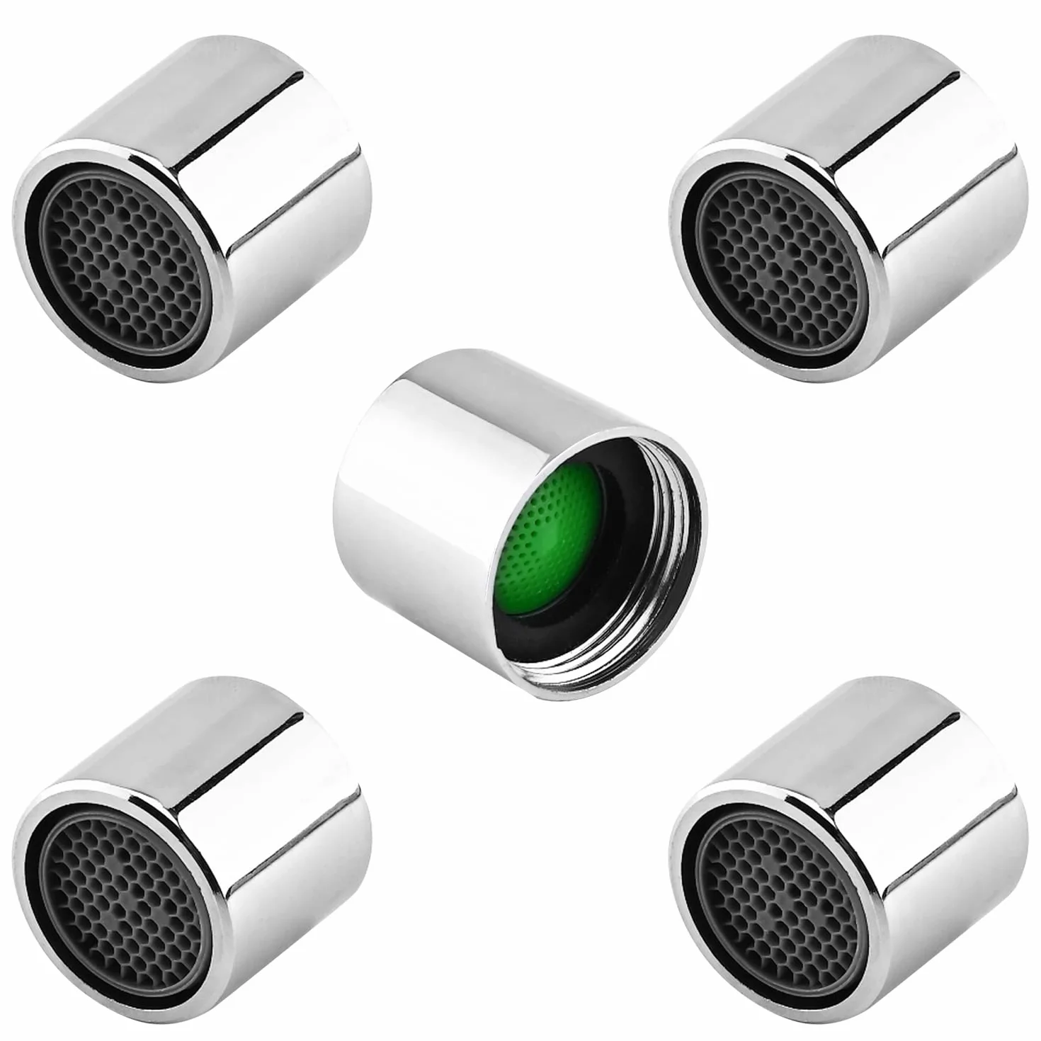 MroMax Lot de 5 aérateurs de robinet universels femelles 18 mm pièce de rechange salle de bain lavabo bidet
