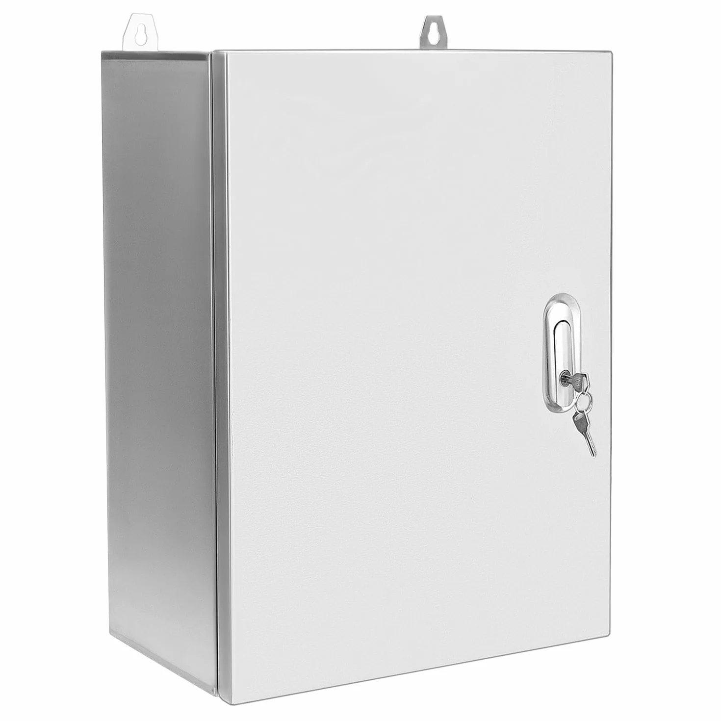 QWORK Armoire de commande acier inoxydable 304 50x40x20 cm coffret d'alimentation mural serrure solide joint étanche
