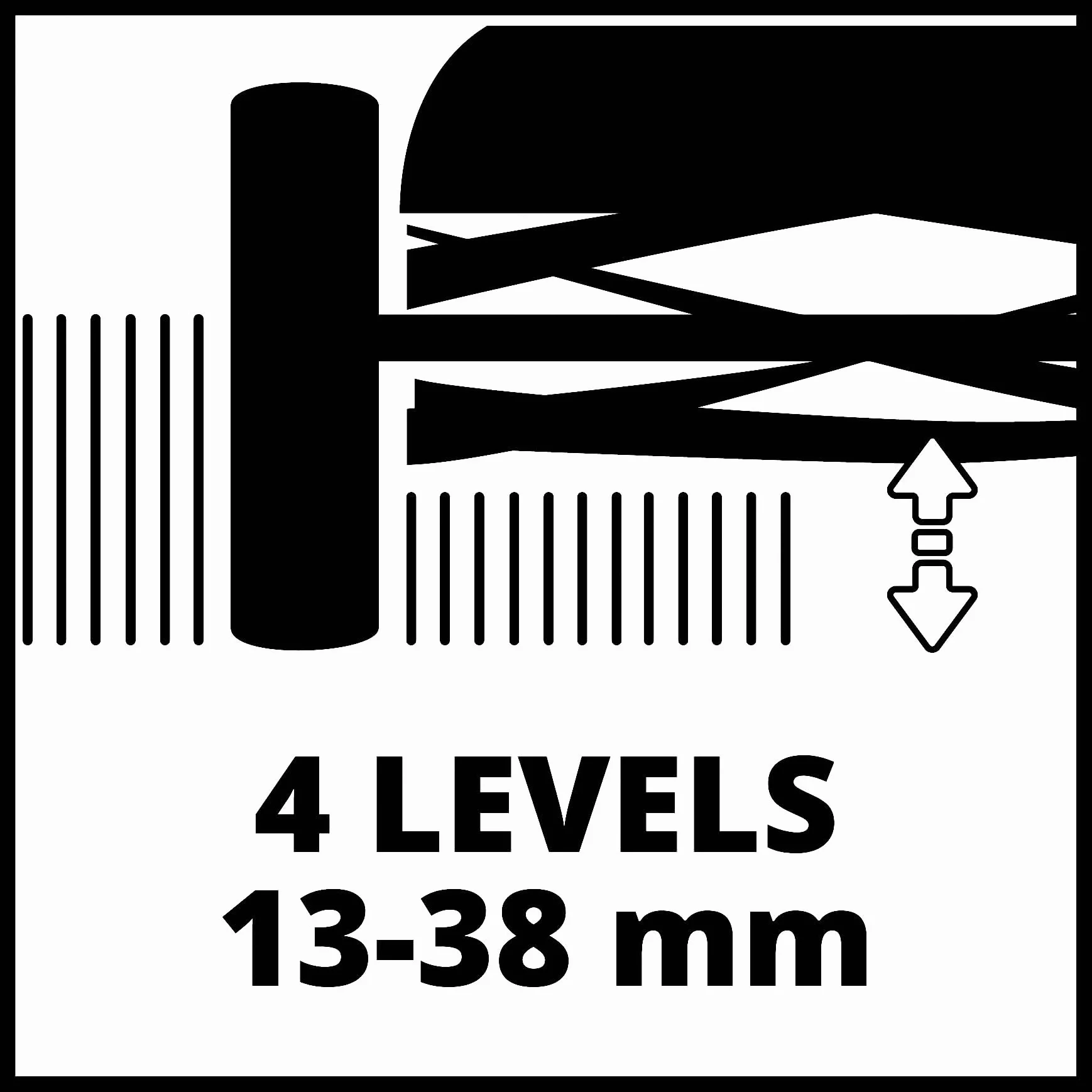 Einhell Tondeuse à Gazon Manuelle GC-HM 38 S-F 250 m² 13-38 mm 26L