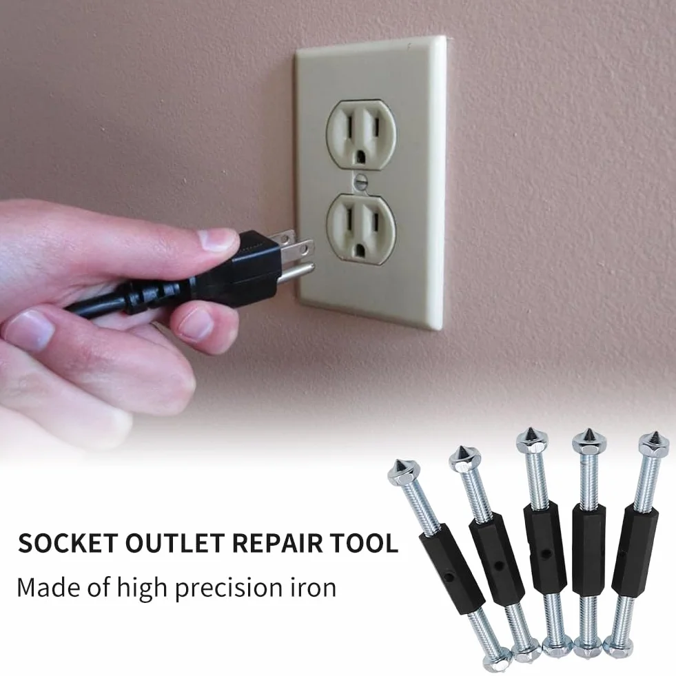 Kit de Réparation de Boîte Électrique 86 Type, Cassette Vis Support Rod, 10 Pièces