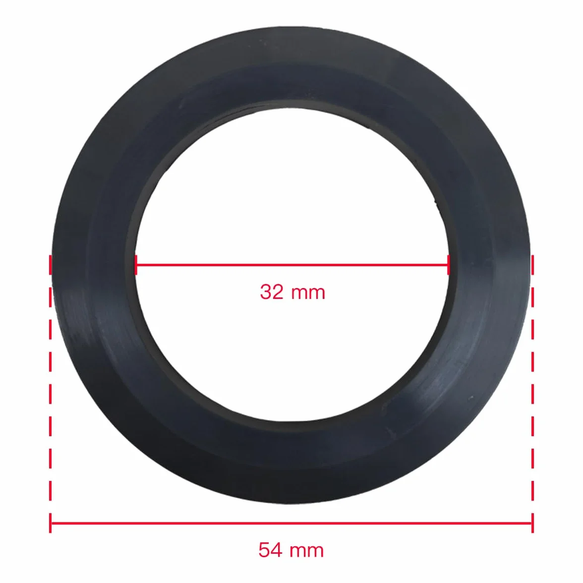 Joint en élastomère pour paniers filtrants, Ø extérieur 54 mm, Ø intérieur 32 mm, épaisseur 4.6 mm, 3 pièces