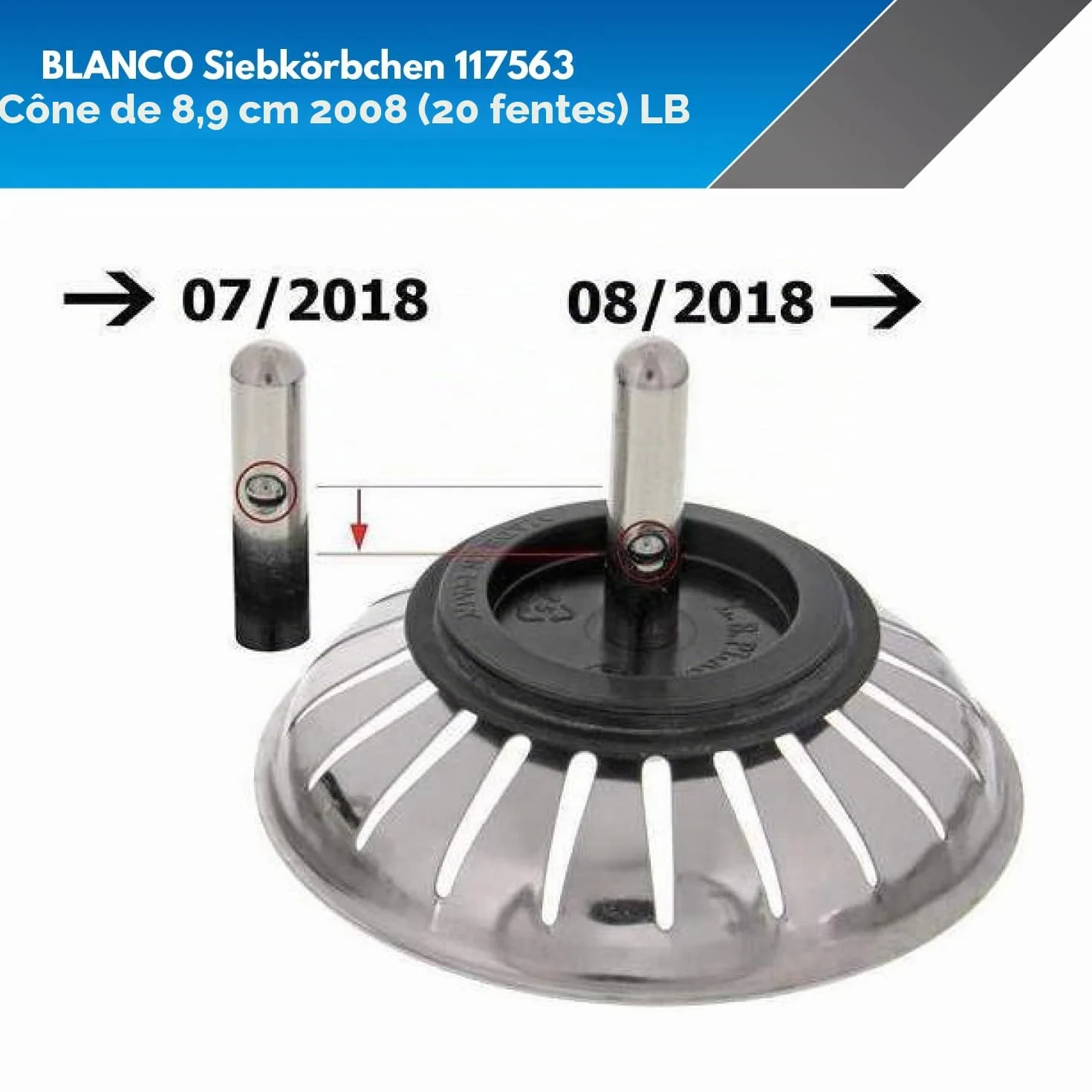 Franke Panier de bonde Blanco 83 mm 20 Trous 117563