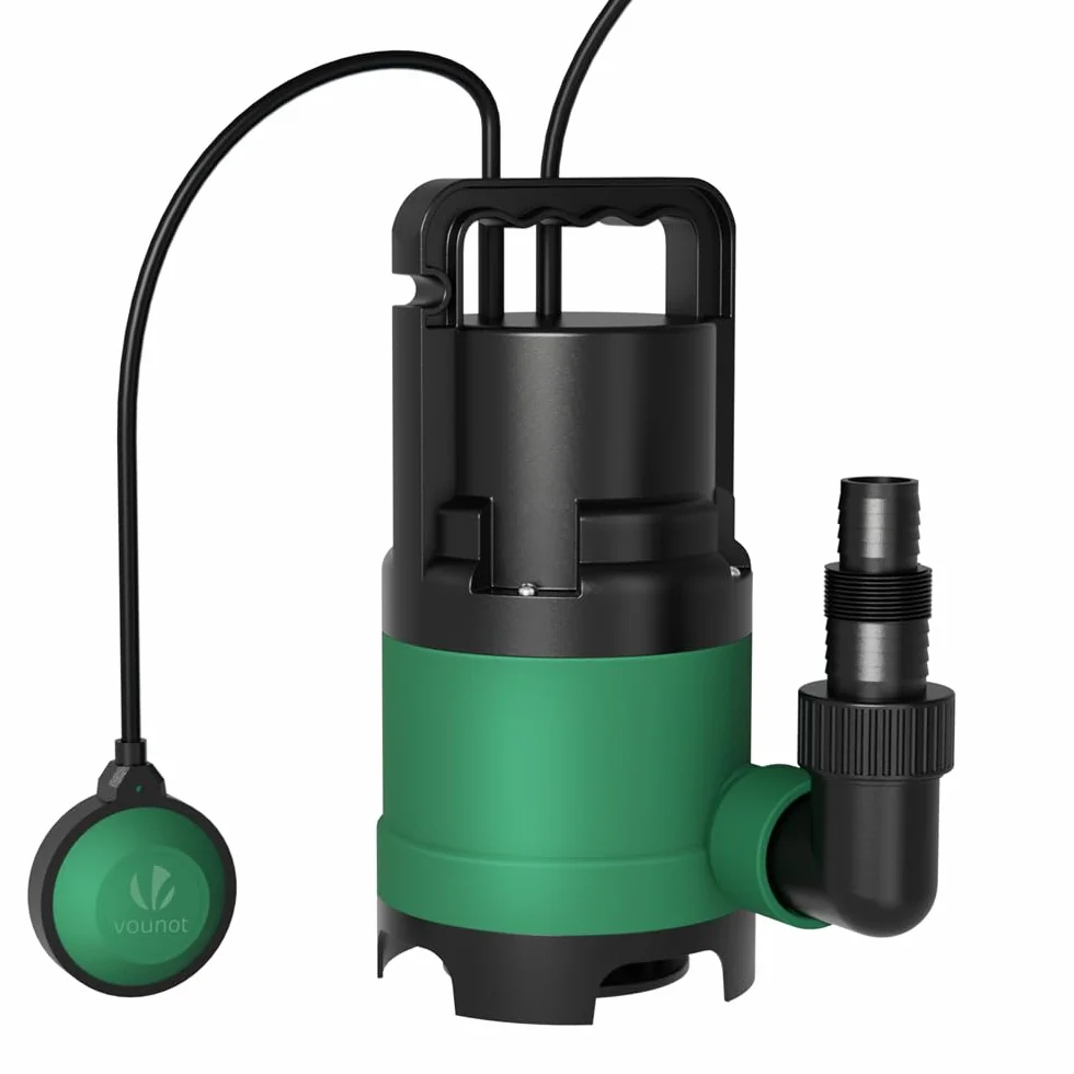 VOUNOT Pompe d'évacuation submersible IPX8 8000L/H 7M 10M