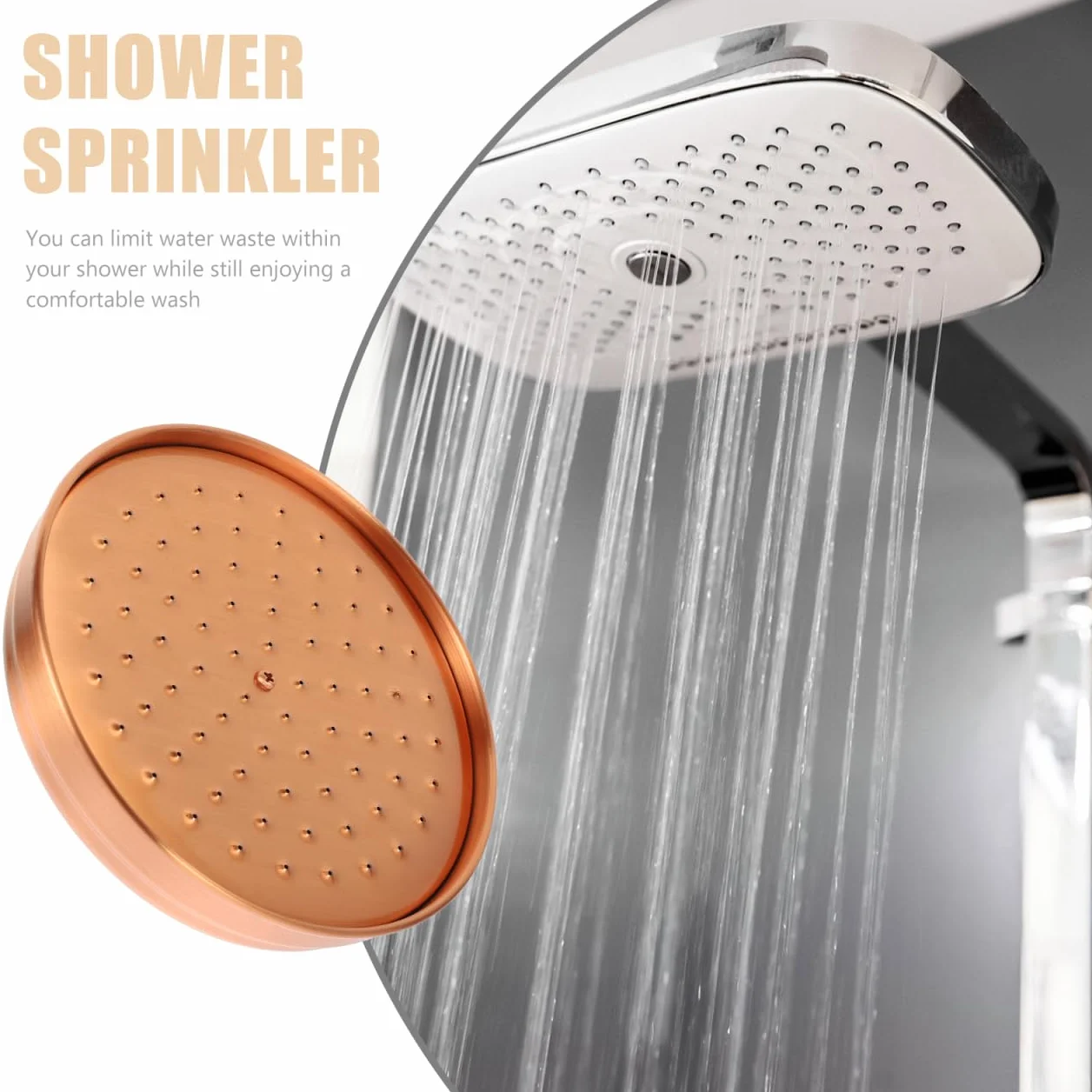 Angoily Pommeau De Douche En Cuivre Antique 8 Pouces Buse De Plafond Pour Salle De Bain