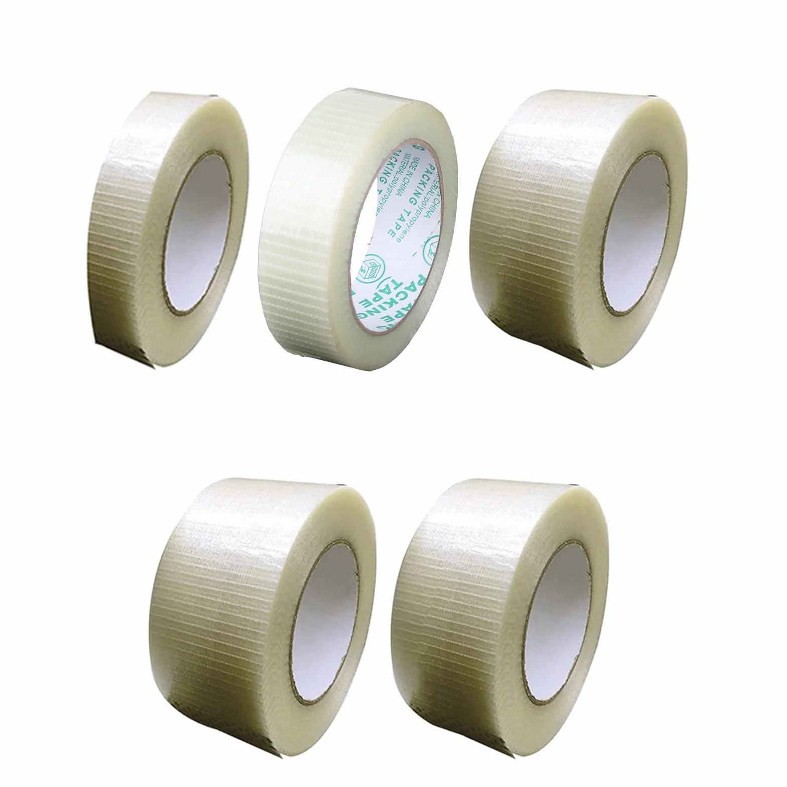 Ruban de cerclage renforcé en fibre de verre transparent bidirectionnel