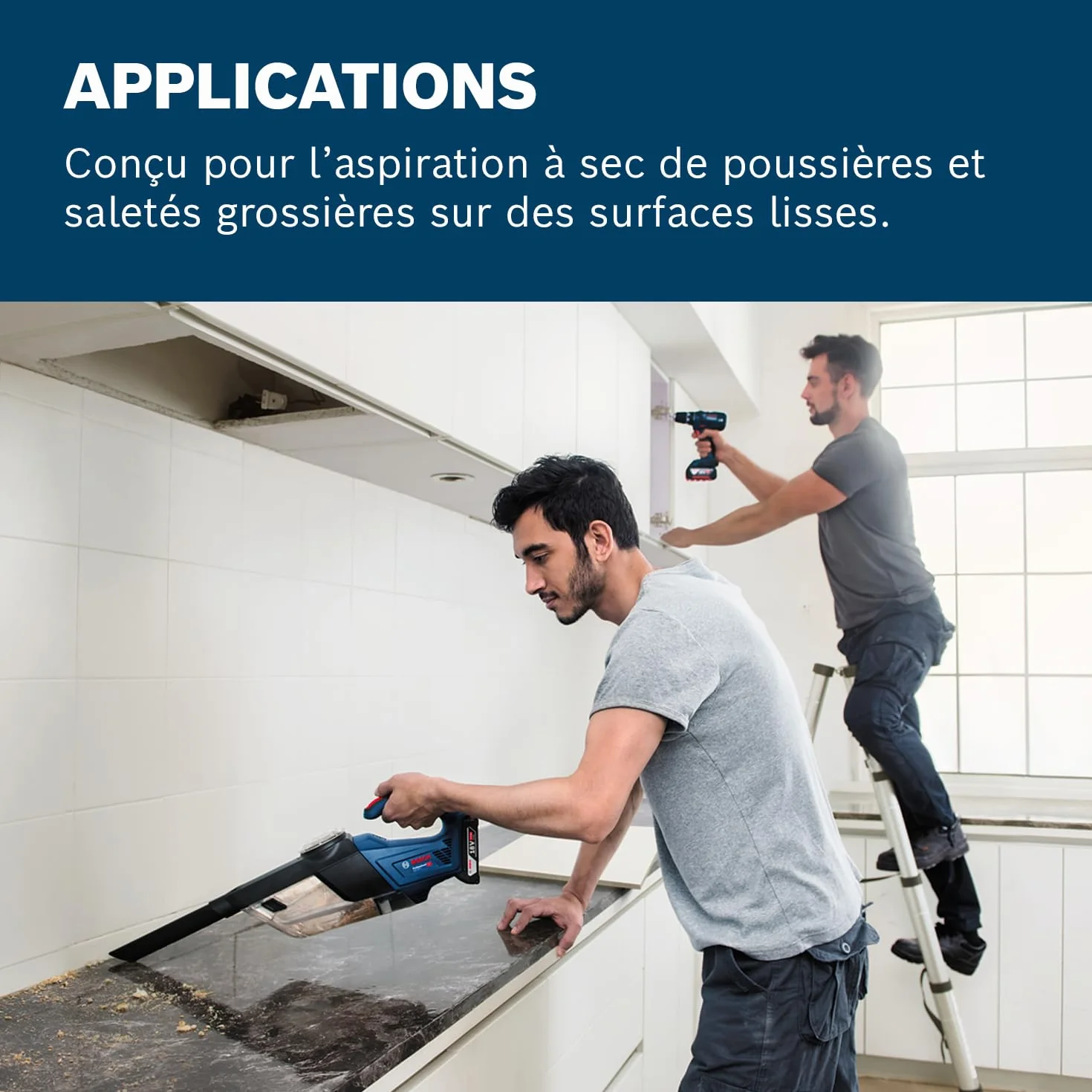 Bosch Professional aspirateur à main sans-fil GAS 18V-1 18V System 1 L