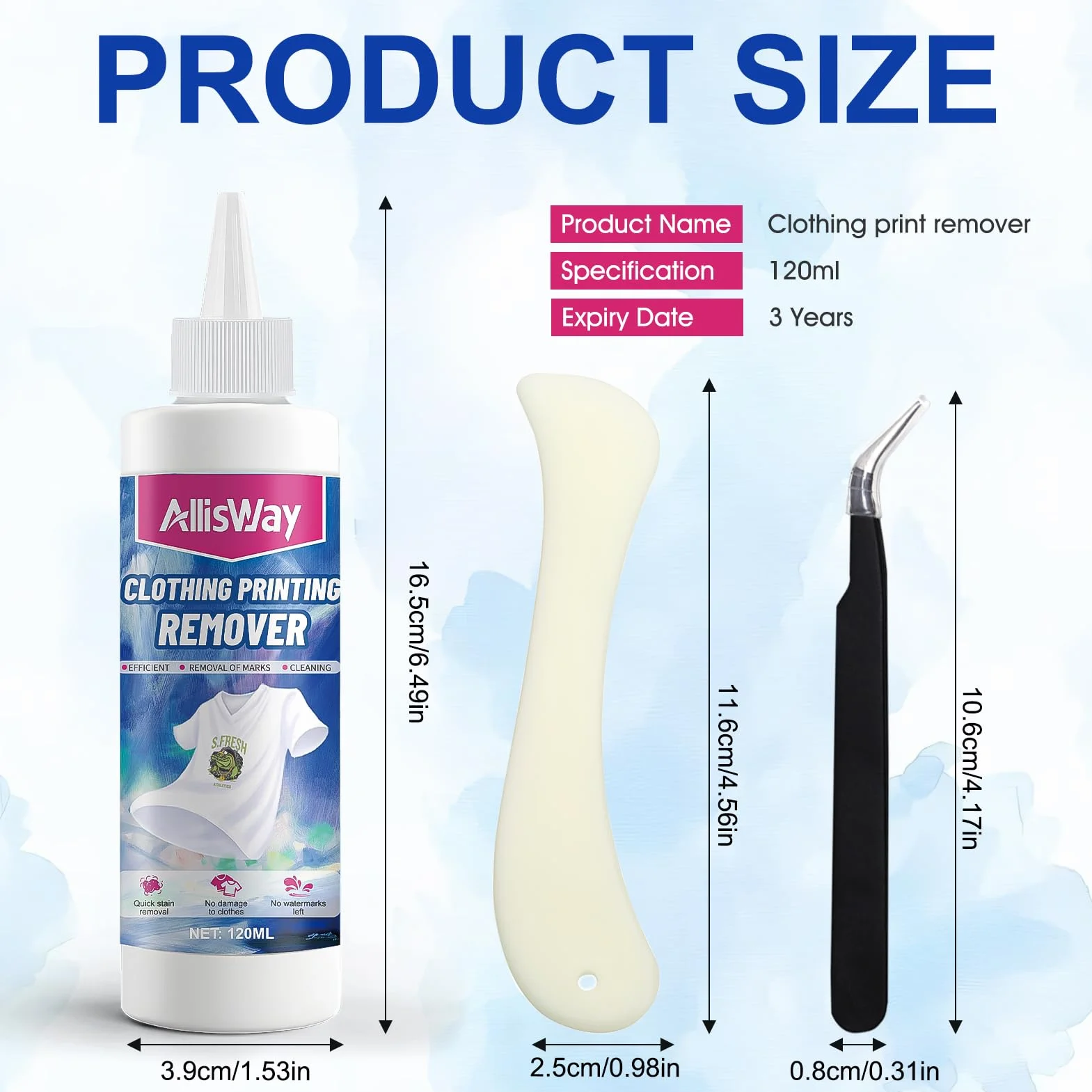 Liquide Dissolvant Encre DTF, Solution D'Impression Textile, DTF Print Remover, Élimination Rapide Taches Sans Abîmer Vêtements