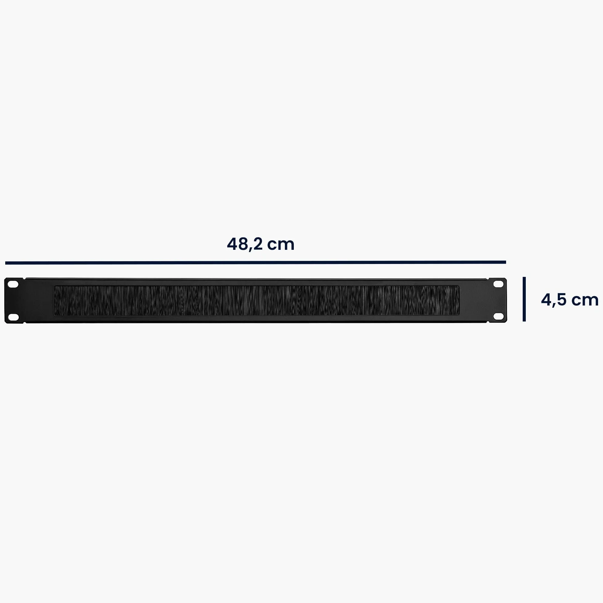 kwmobile 5X Passe-Câble Brosse Anti poussière Horizontal 1U 19" Armoire Rack