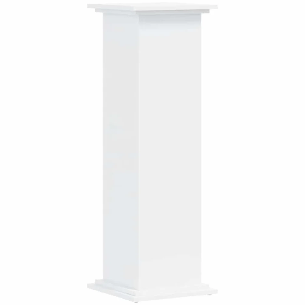 vidaXL Support pour Plantes Blanc 33x33x100 cm Bois d'ingénierie