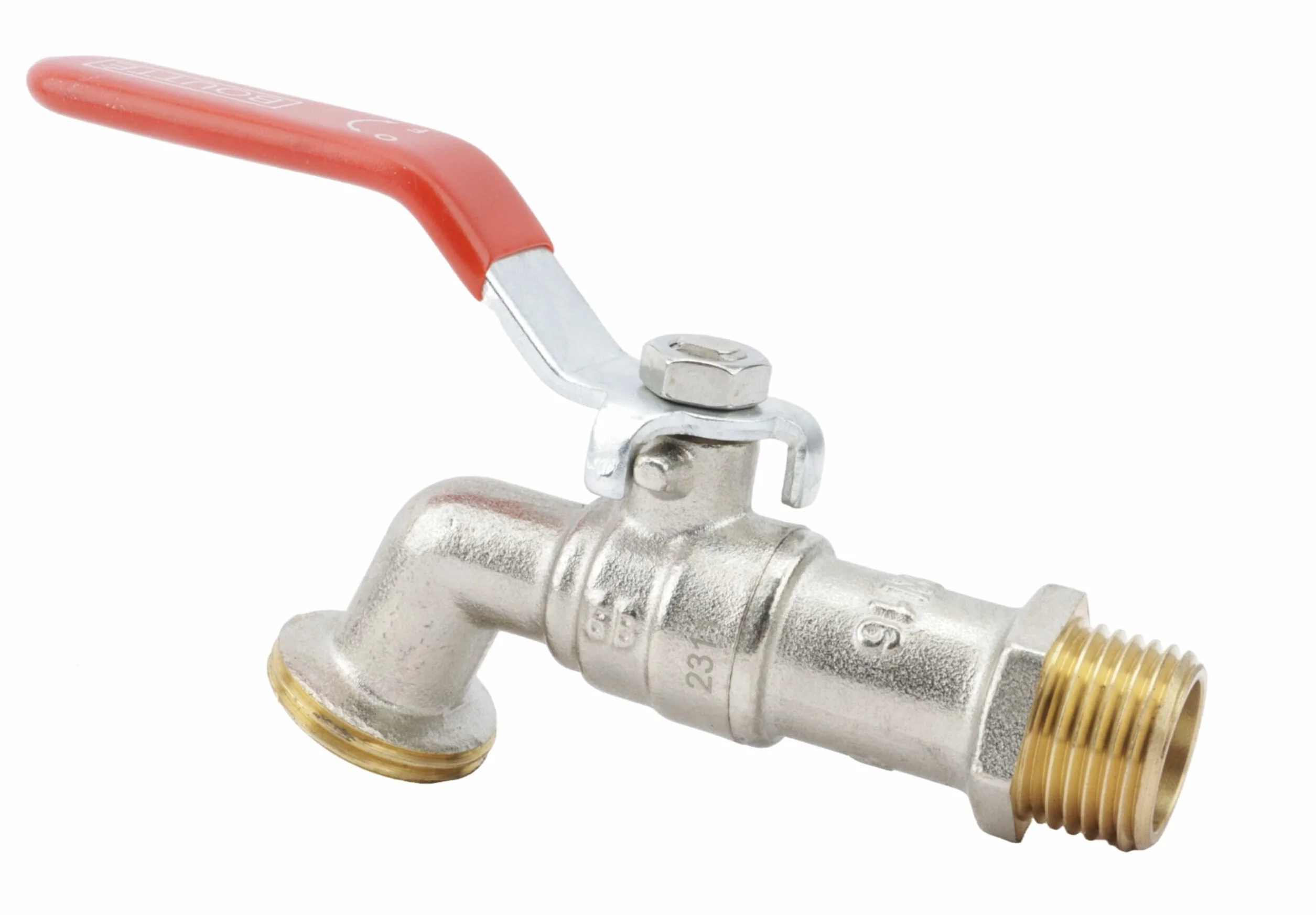 Boutté Kit traversée de cuve laiton Robinet 1/4 tour nez 20x27