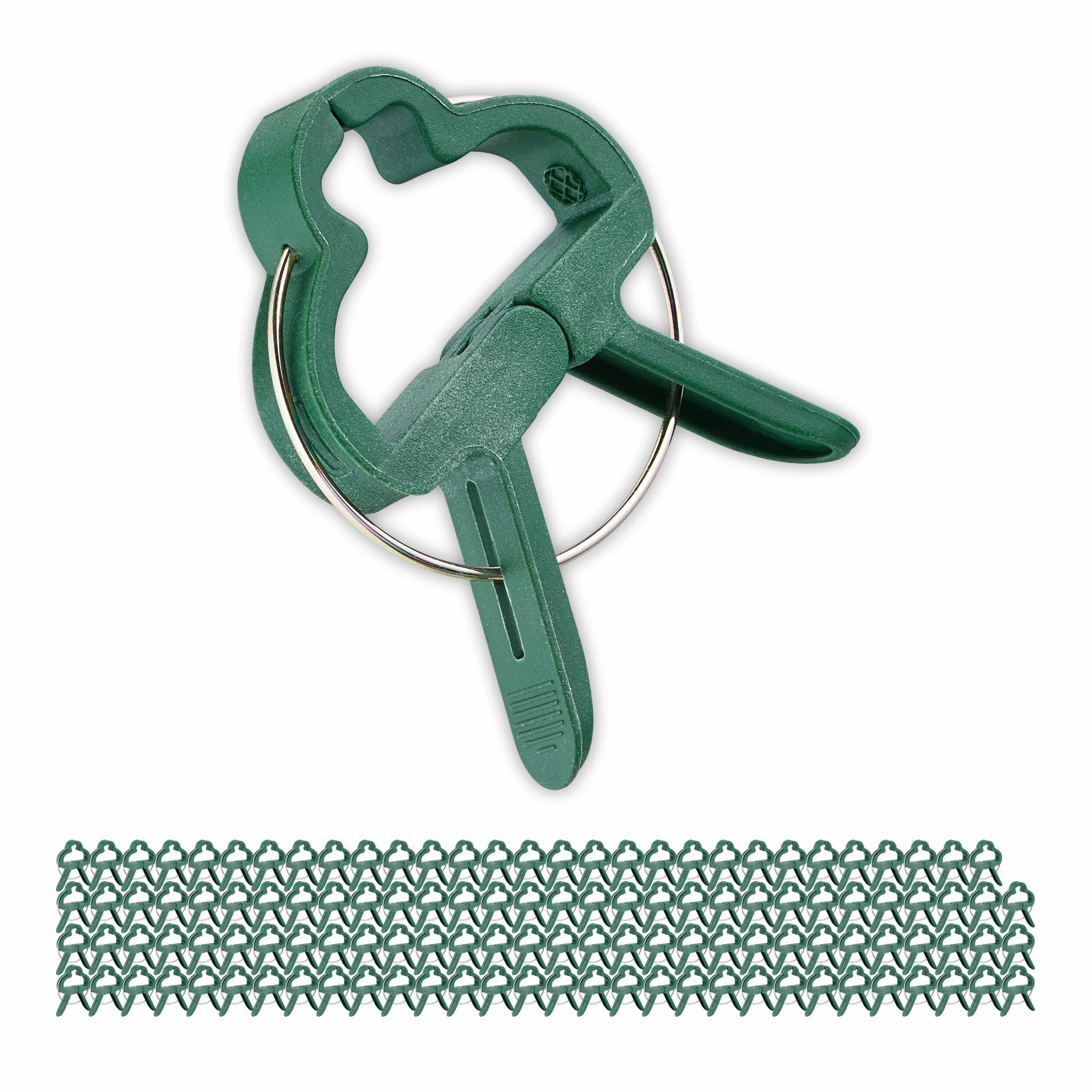 Relaxdays Pinces pour Plantes Lot de 120 Clips 4,5 x 6 cm Attaches Jardin Vert