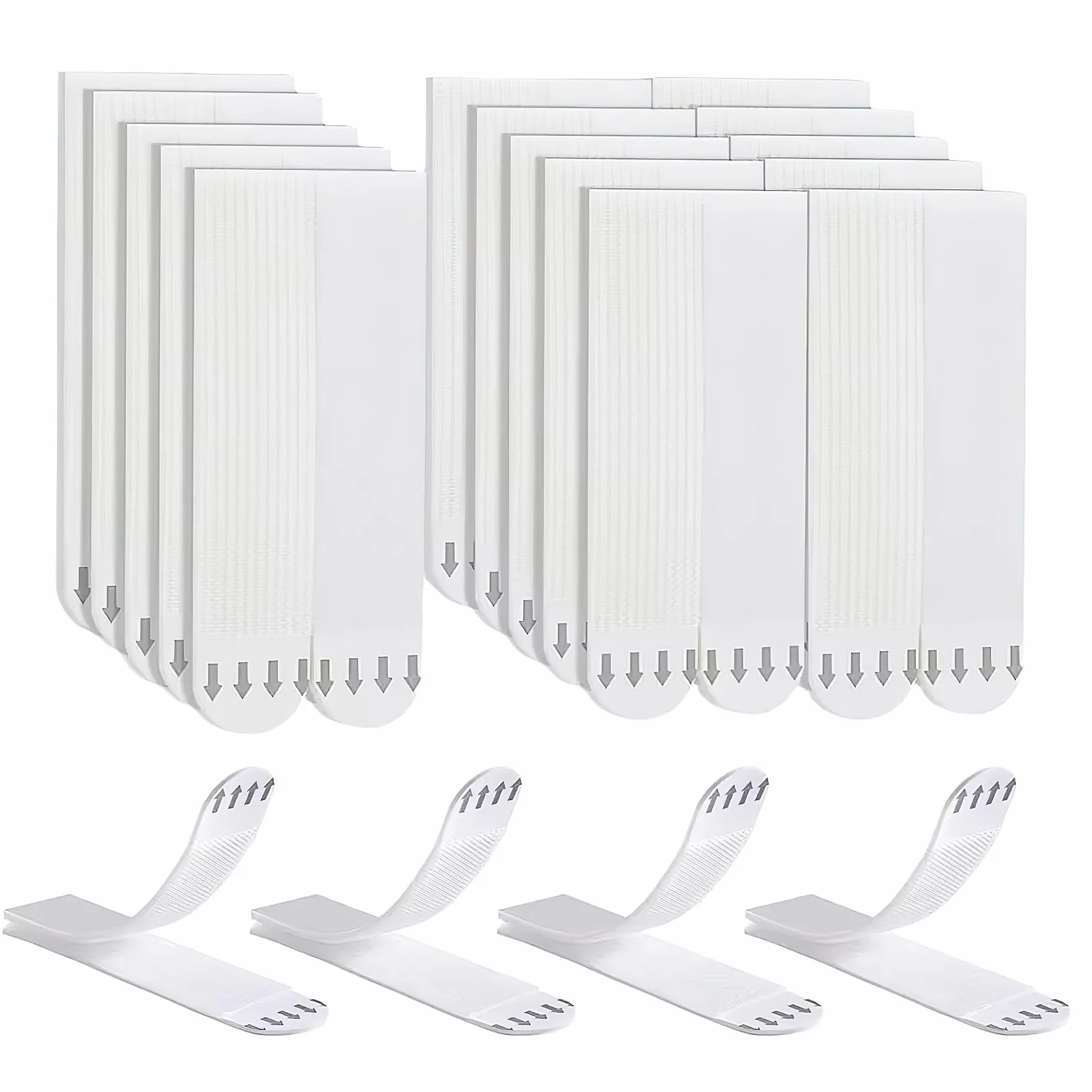 Bandes Adhésives pour Accrocher Tableaux Sans Percer 6 Paires Résistant à l'Eau 19x92mm 20x46mm 16x70mm