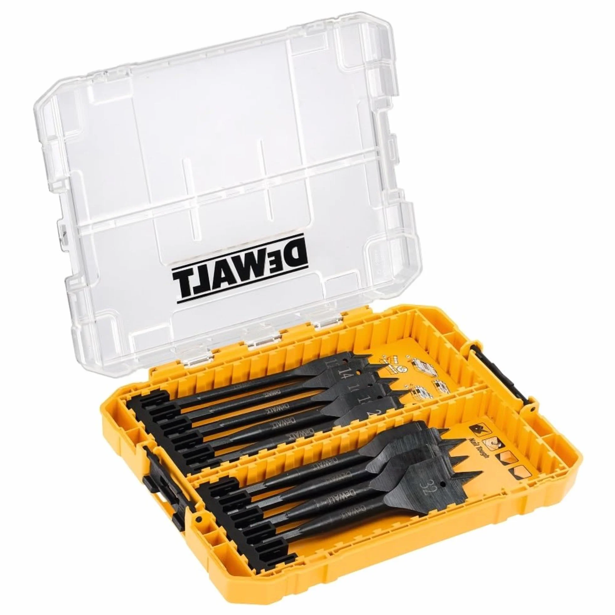 DEWALT Coffret 9 Pièces Mèches à Bois Plates Extreme