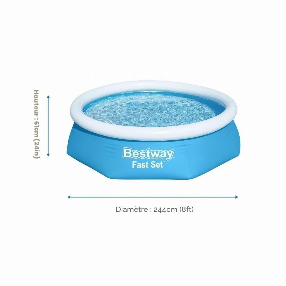 Bestway Fast Set Swimming Pool 244cm