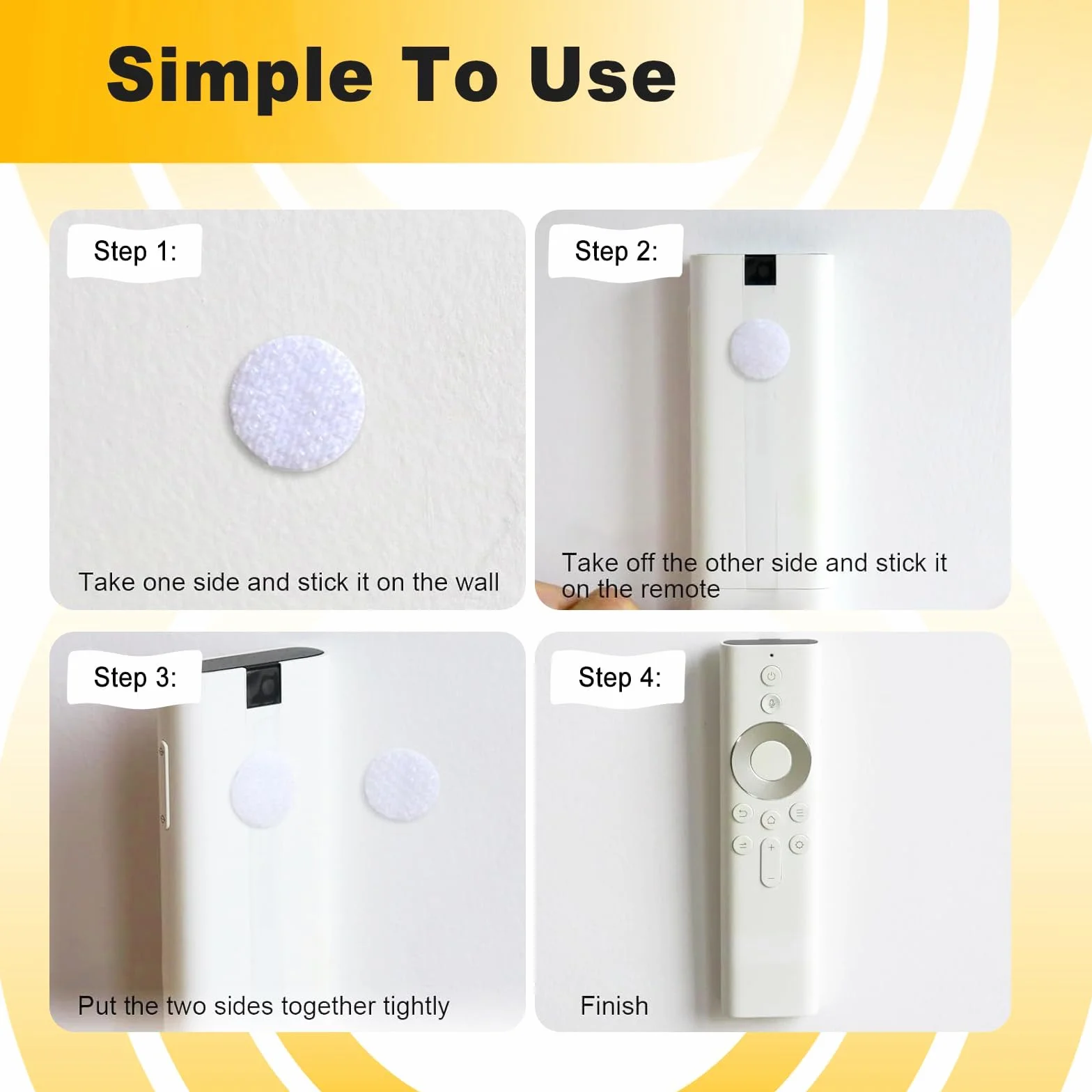 540 Pièces Scratch Autocollant Rond 10mm Double Face Hook & Loop Pastille Adhesive Blanc